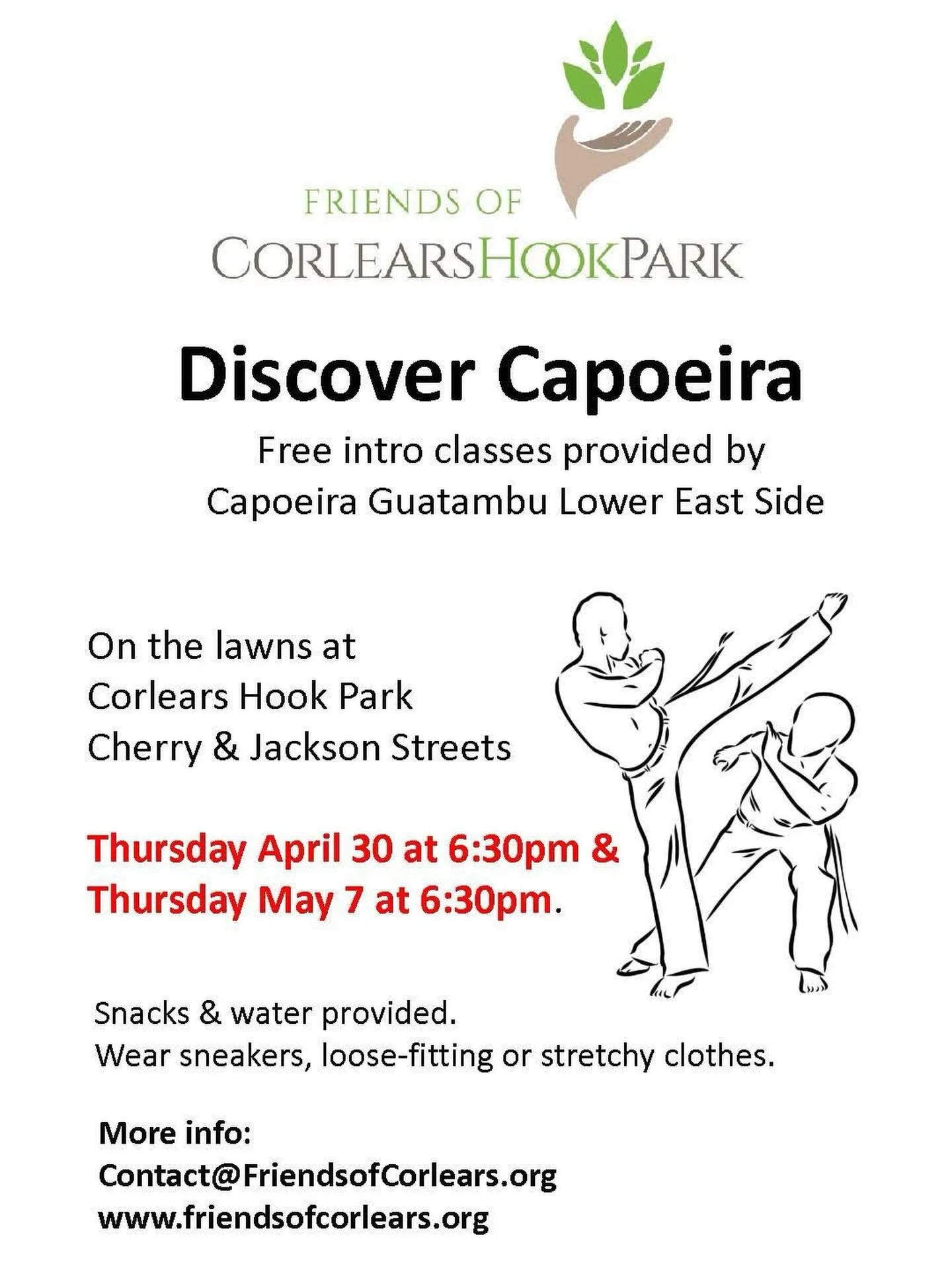 Join us this Thursday as we kick off our #free fitness offerings with a class from @capoeiraguatambu_les #lowereastside #lowereastsidenyc @nycparks #fitness #capoeira
