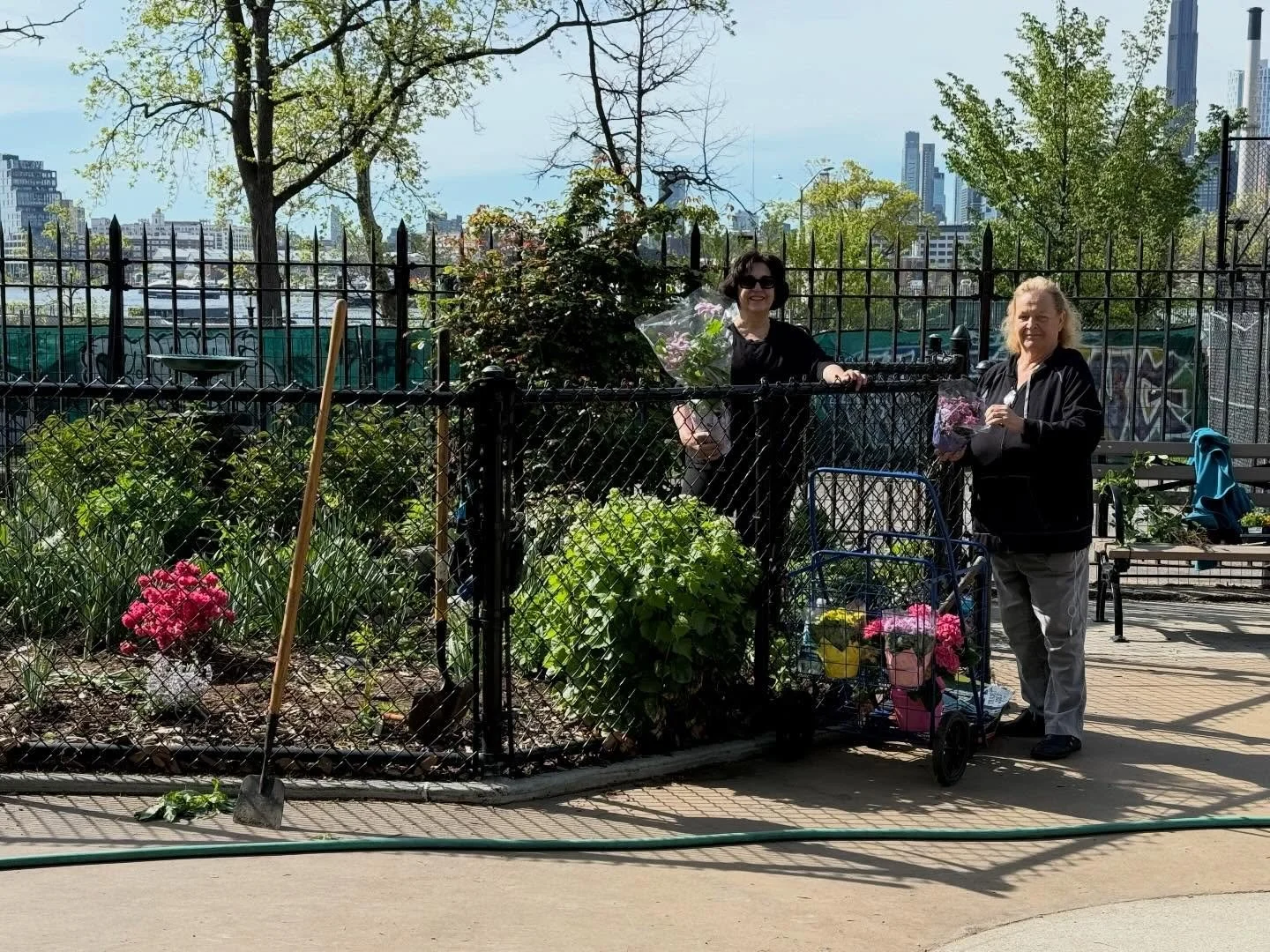 Thank you to the local neighbors that pitched in today to work in our butterfly garden. @nycparks