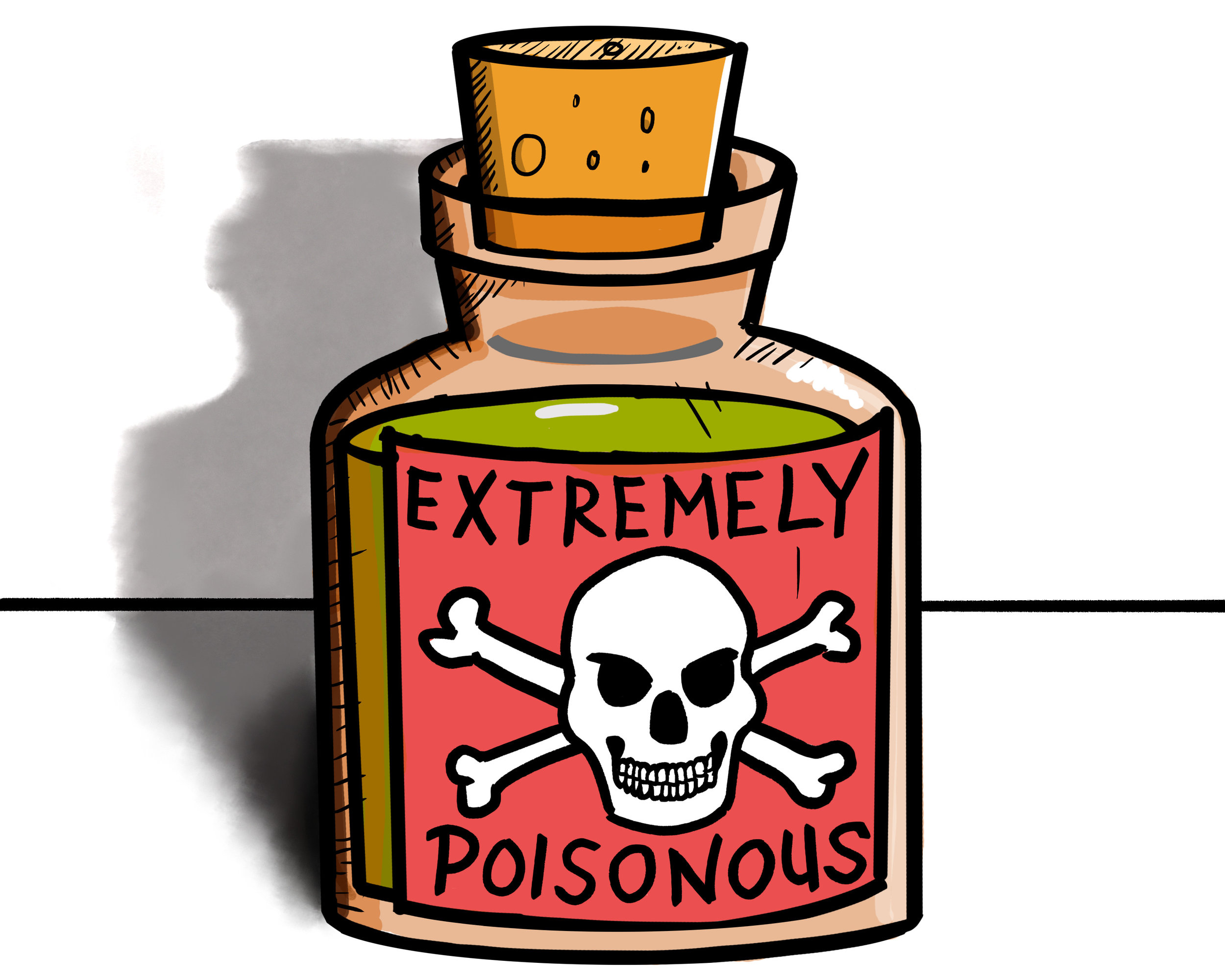  Illustration for Sierra Club blog, "The Poison found in Kitchens and Homes across America" (2017)