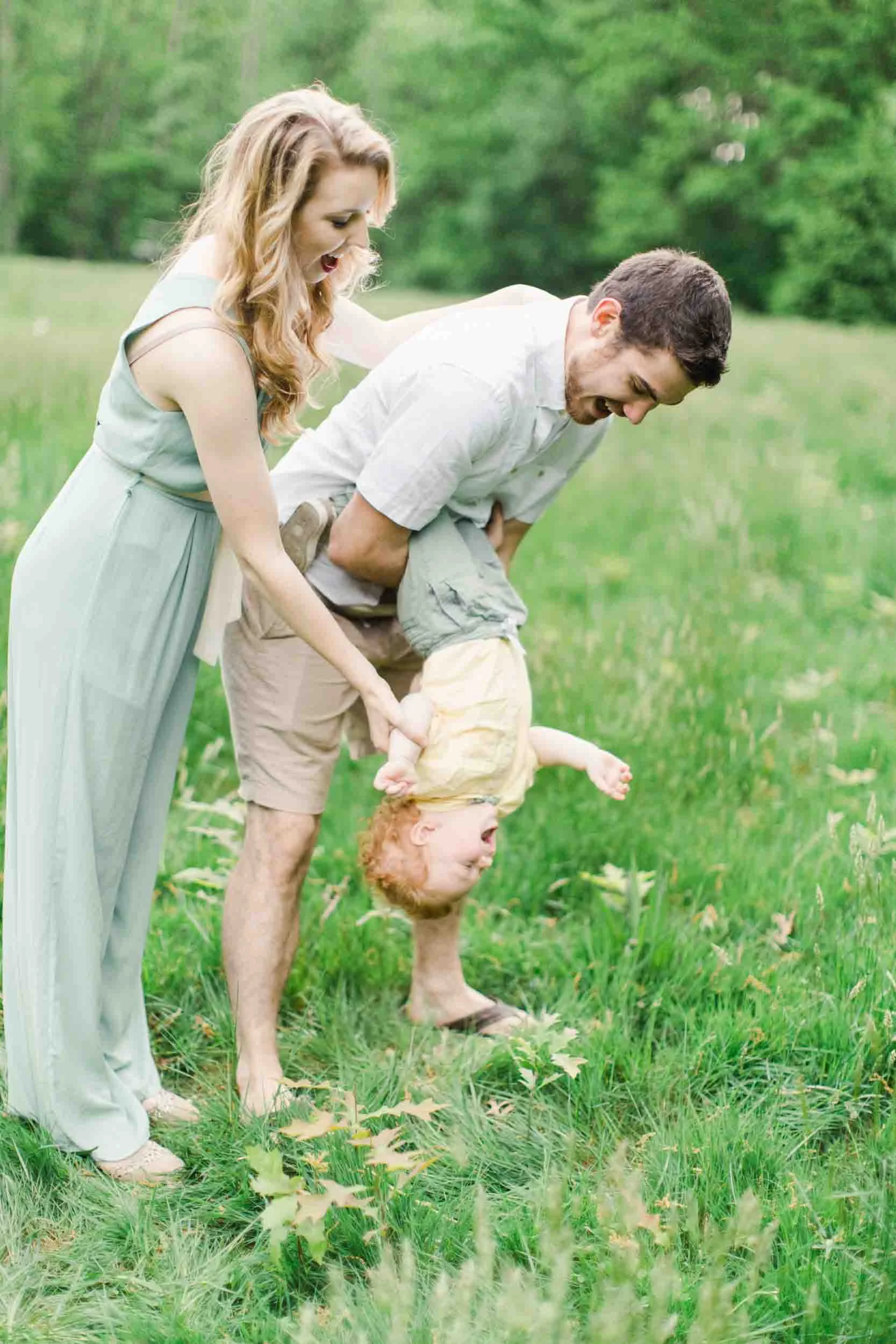 Family play time during a family lifestyle photography session.