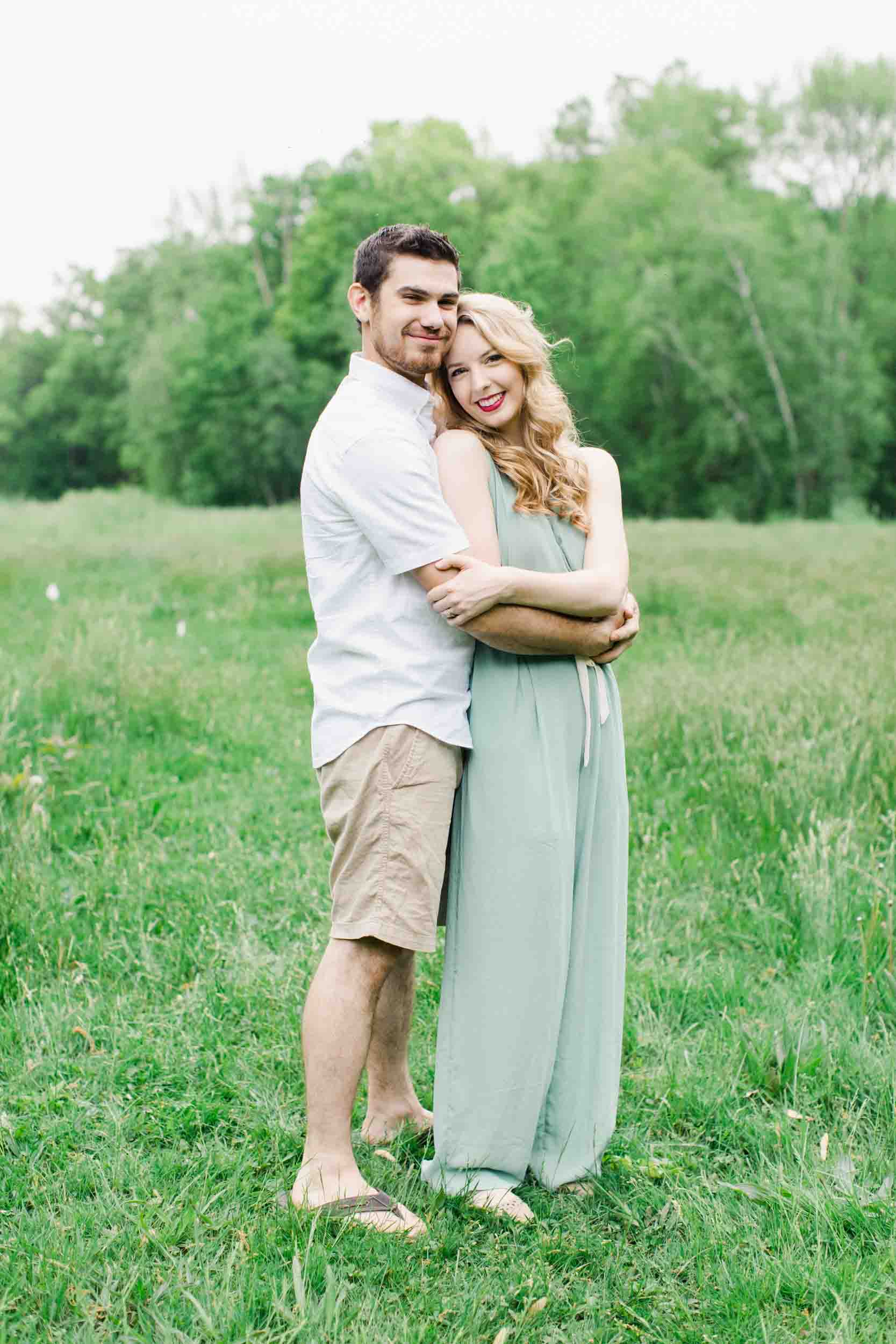 parents posing during a family session in western pa.