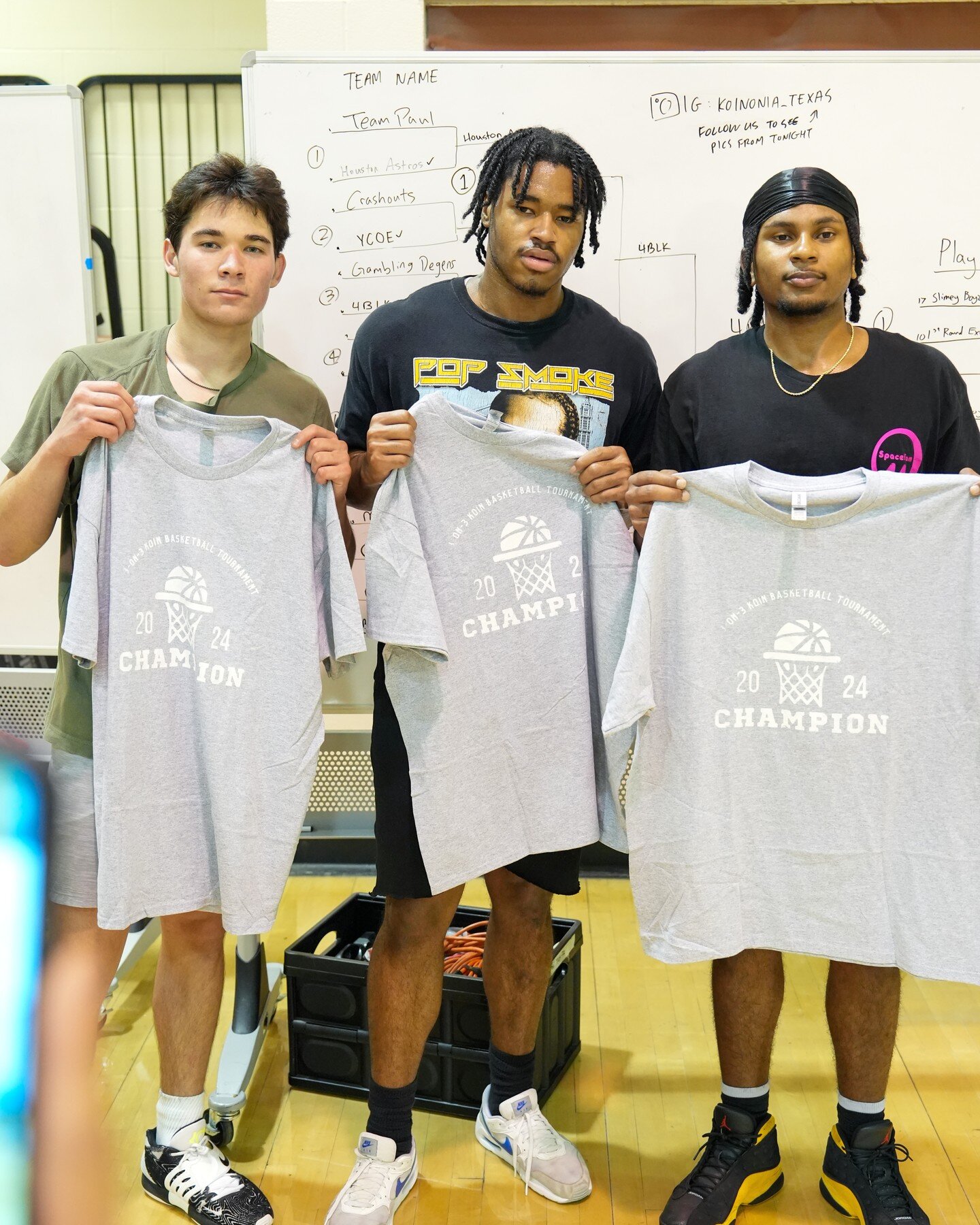 big congrats to the winning team 🏆 and a shoutout to all the players who participated in our spring 3v3 basketball tournament! 🏀🎉