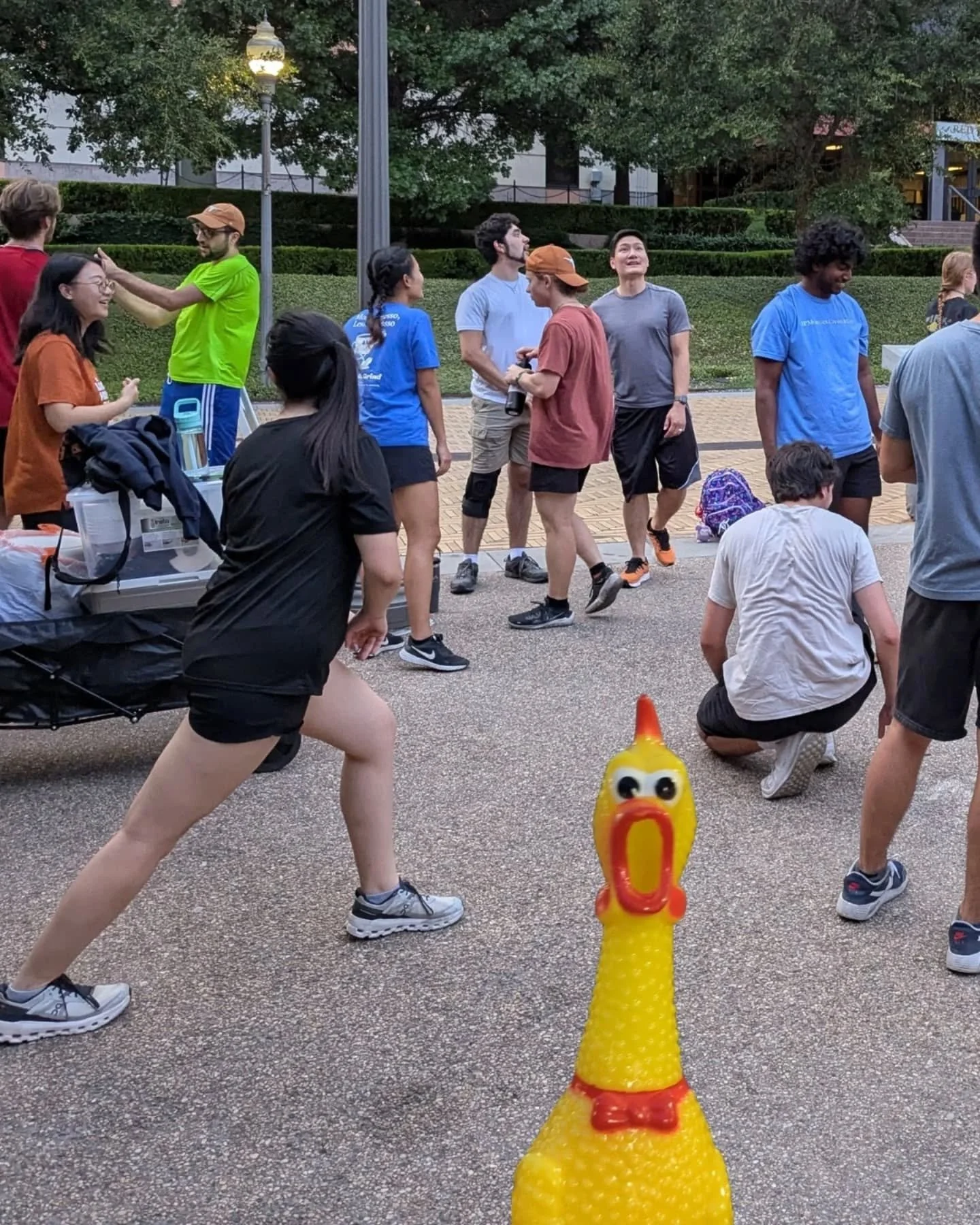 Trying to copy those nice carousel posts out there with our excellent action shots from capture the chicken. 

Good times. Good chaos. Aiden never came to help us though. 
#ut29
#hookem 
#aidenhelpplz