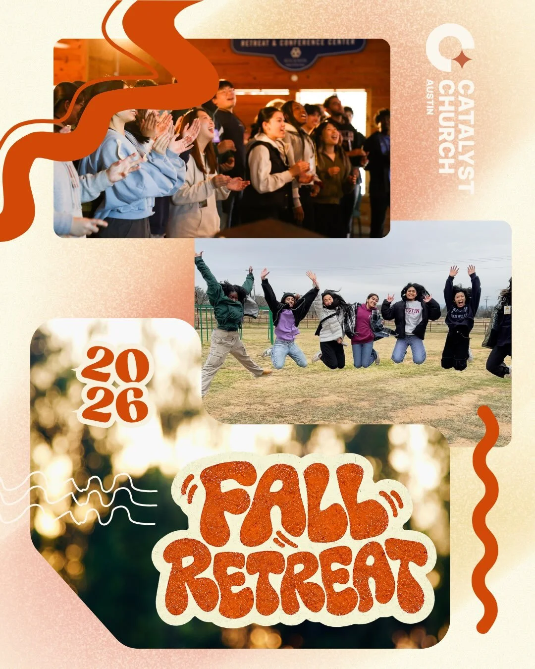 It&rsquo;s officially FALL and we&rsquo;re excited to get away to the Catalyst Fall Retreat next weekend! 

More info at catalystchurchaustin.org/fall-retreat-2026