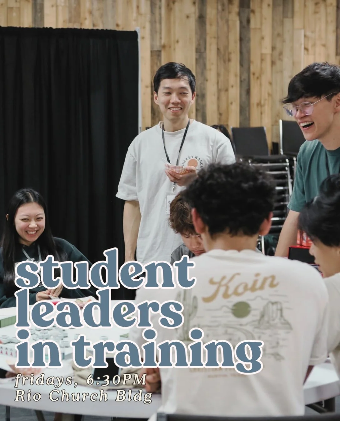 Level up at our Student Leaders in Training, where we&rsquo;ll focus on sharpening Bible and evangelism skills in preparation for a short-term mission trip ✨ Join us on Fridays, starting at 6:30PM at Rio Church Bldg