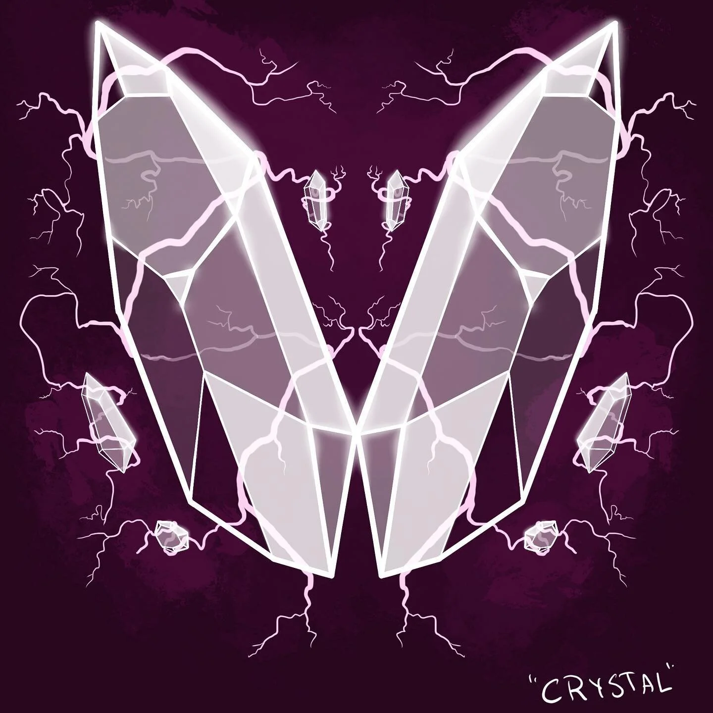 Oh yeah, I decided to take on #inktober2021 😊 but with procreate. I&rsquo;m limiting myself to using mainly white line work and using the symmetry feature. Just keeping it casual this year, I&rsquo;m already a week behind! So here&rsquo;s day 1: #cr
