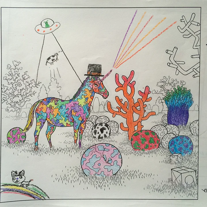 Rainbows and unicorns. And aliens and a top-hat