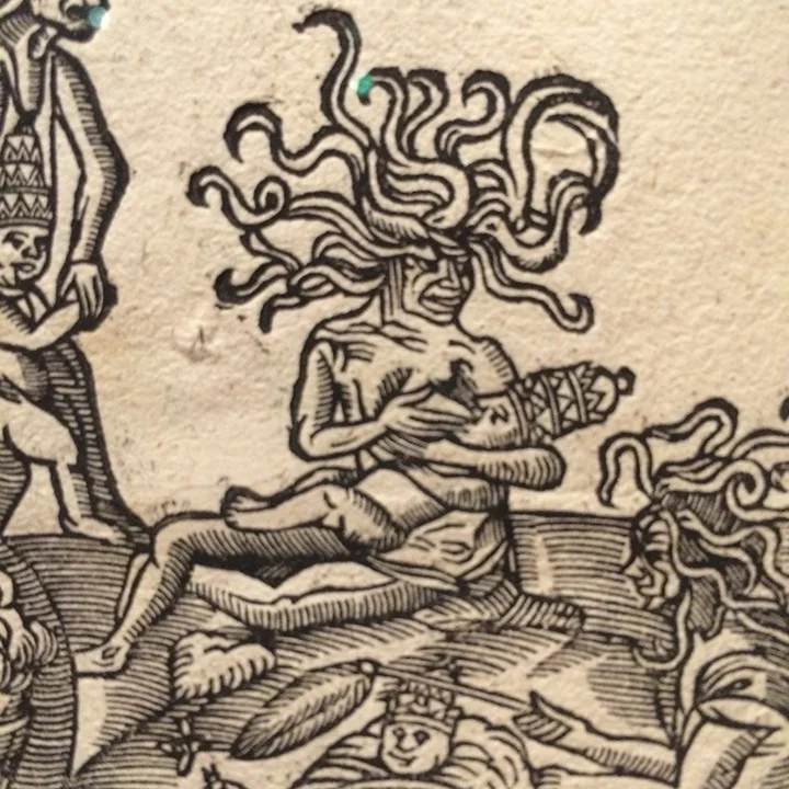 Satan breastfeeding – say it with me – The Pope. You can see why the Pope woulda hated these people, right?