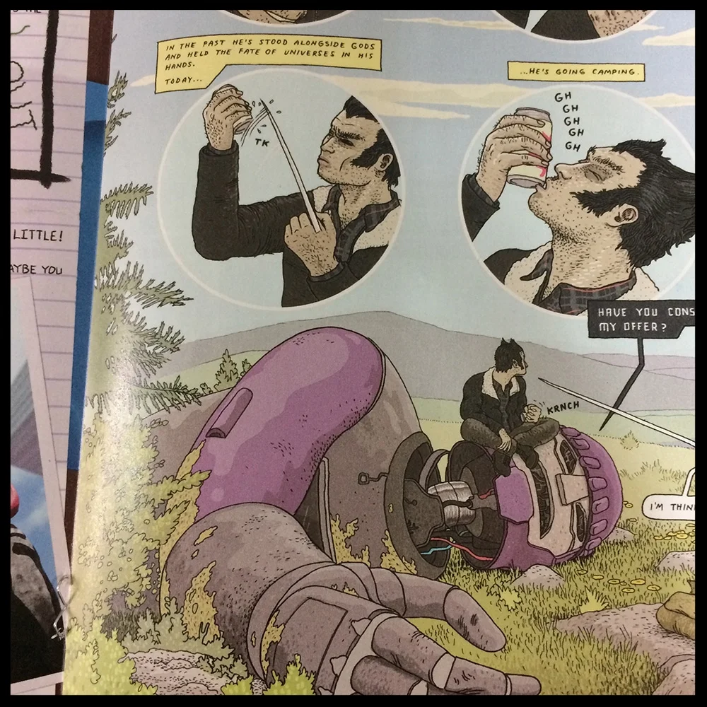 I got to draw Wolverine shotgunning a beer