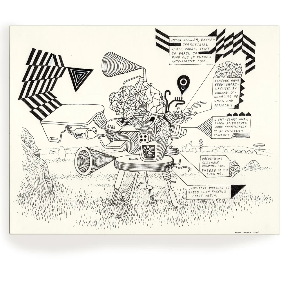 Space Probe Drawing