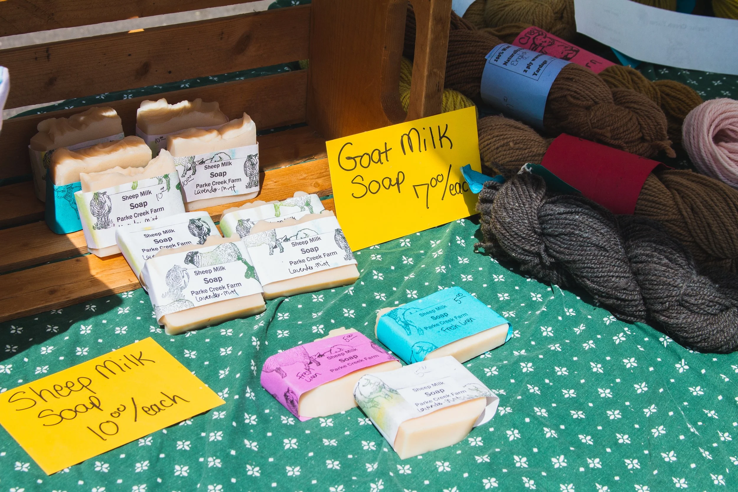 Cosmetic booth sells handmade soaps at Farmers' Market on May 9.jpg