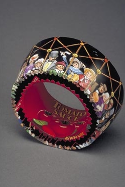 Column Bracelet with people in black hot air balloon, 2004