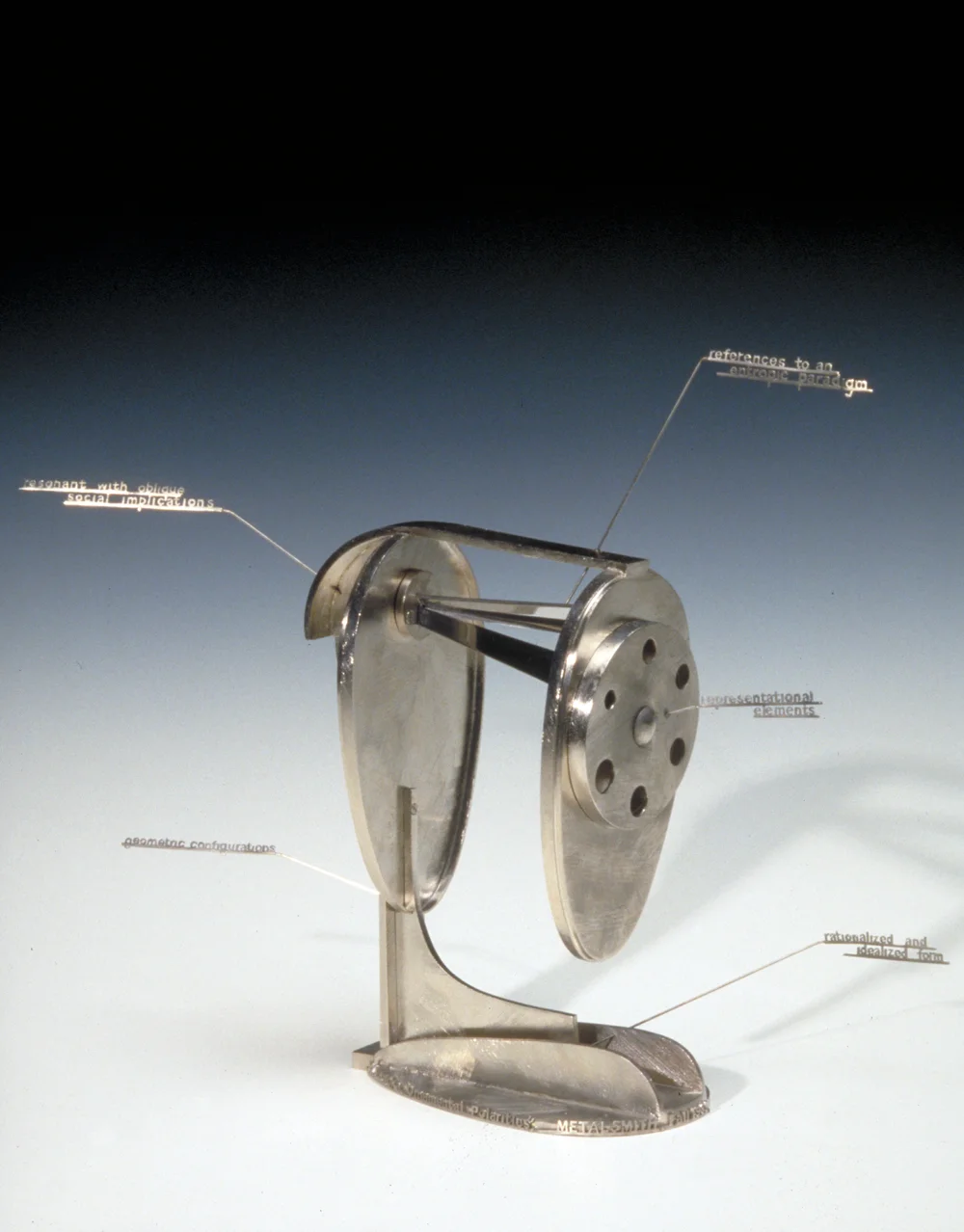 Didactic pencil sharpener sculpture about art criticism