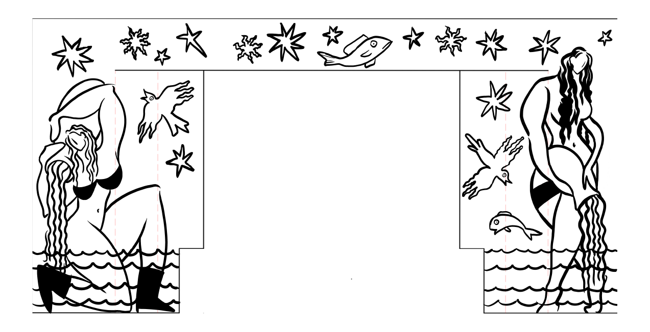 MICHAELA'S BATHROOM MURAL