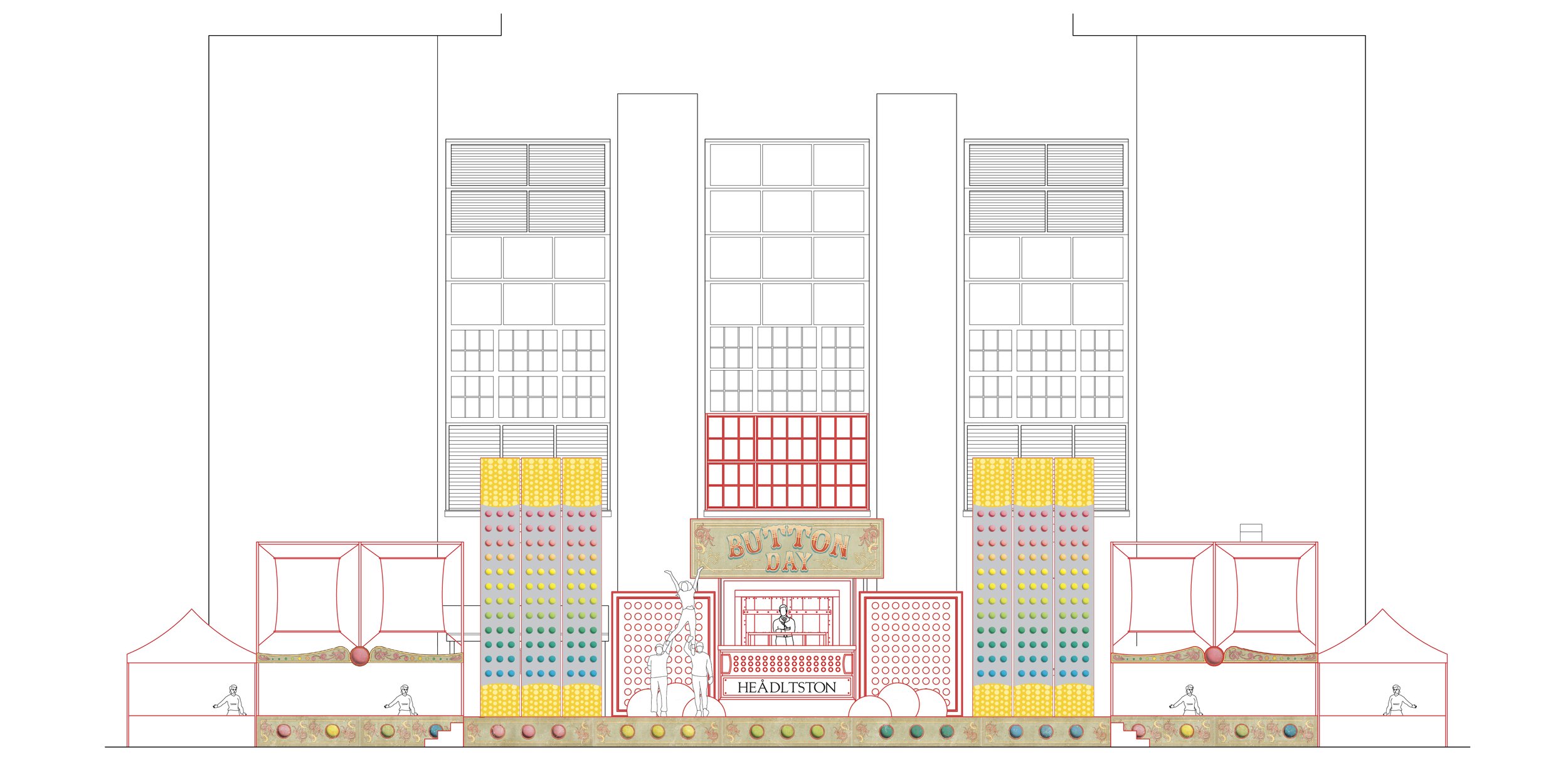 EXT. CANDY BUTTON FACTORY (S1 E4)