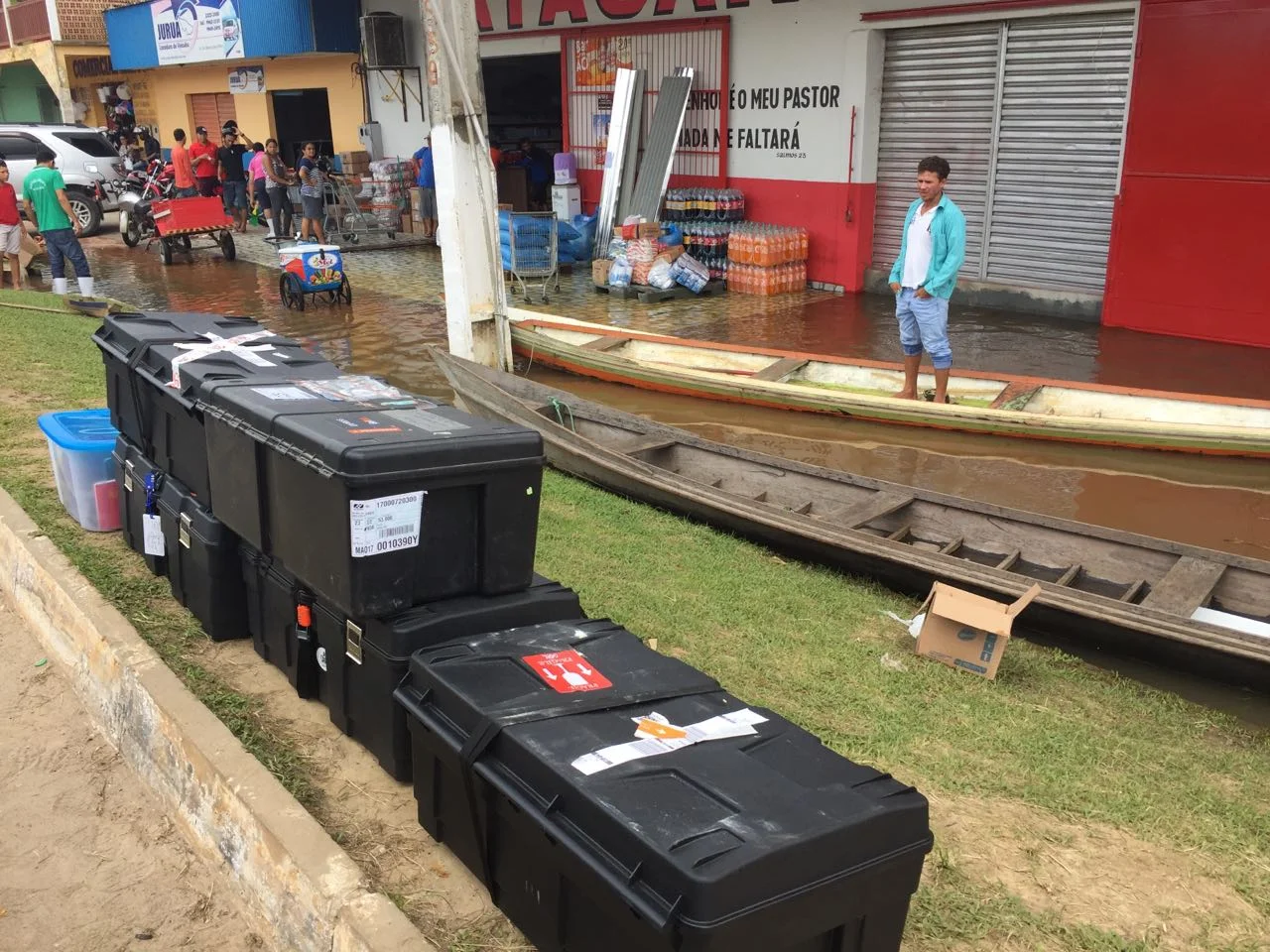 Trunks with technical supplies