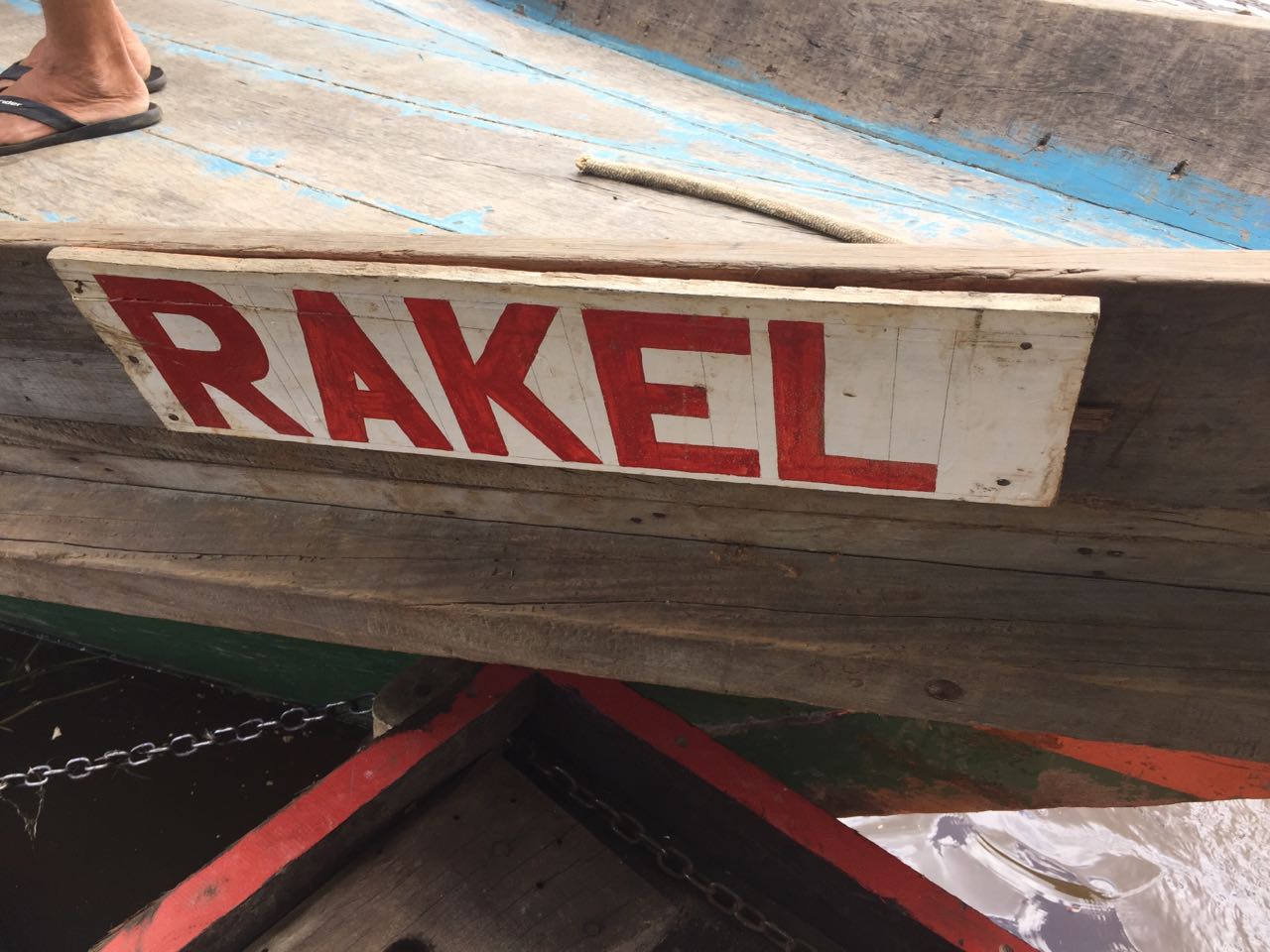 Our supply boat, the Rakel