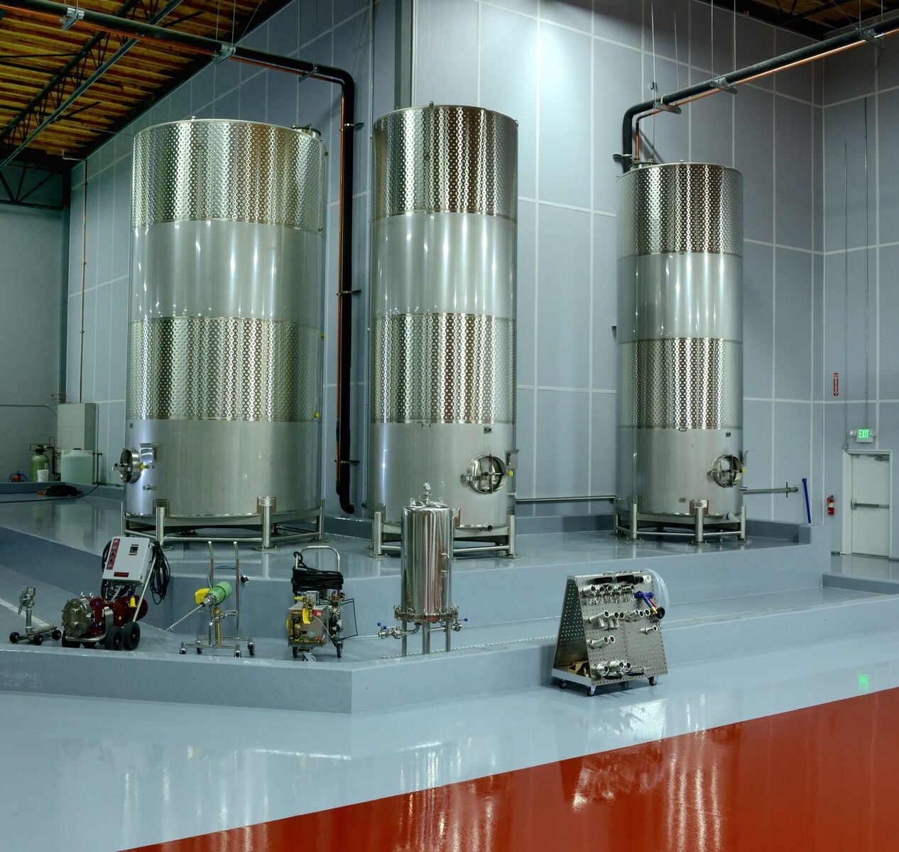 ONE87 Wine and Cocktails Tanks & Equipment Area