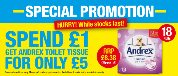An example of over-£1 sales promotion.