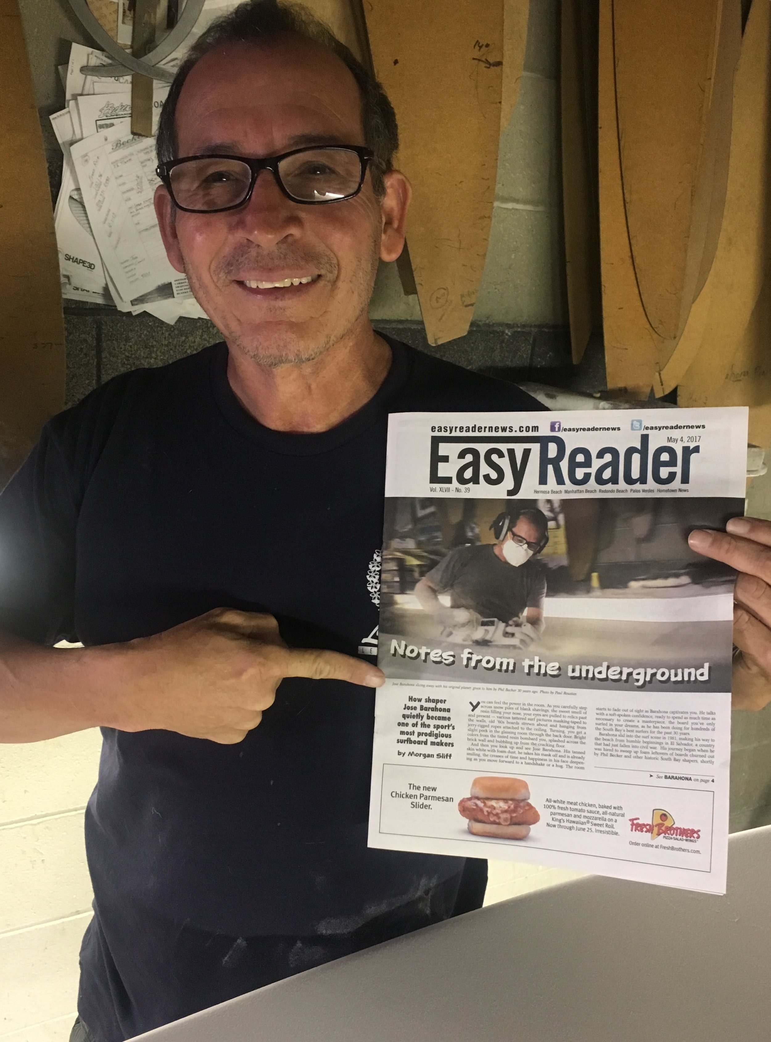 Barahona Surfboards in the Easy Reader