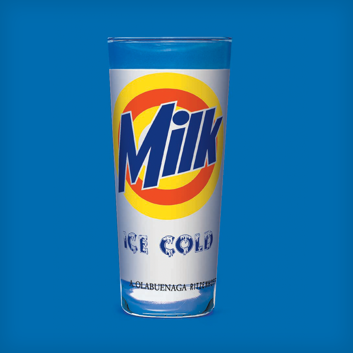 “Milk - Ice Cold” Milk Glass for Ritzenhoff