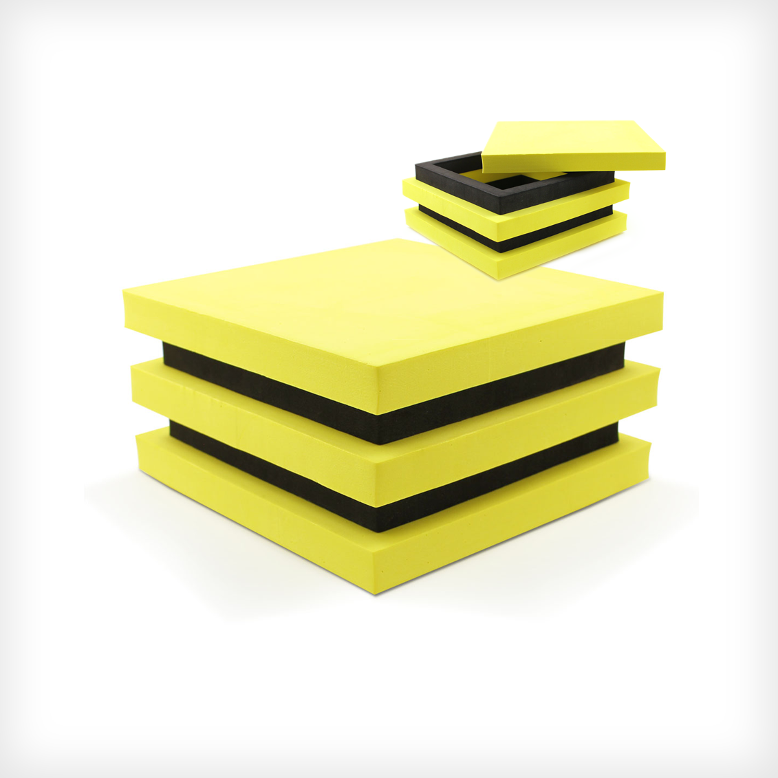 “EVA” Black & Yellow Box with Lid
