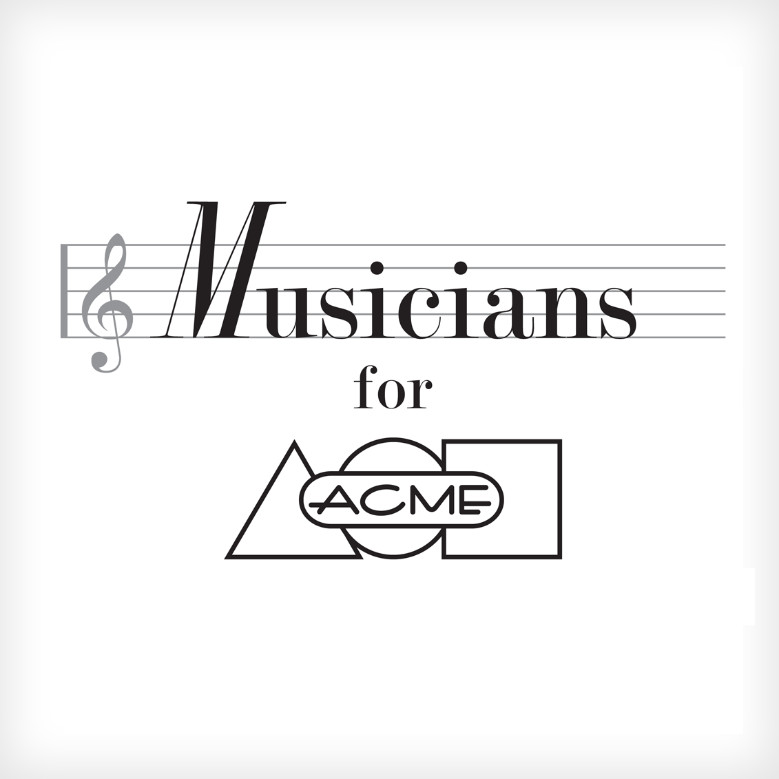 “Musicians for ACME” Logo
