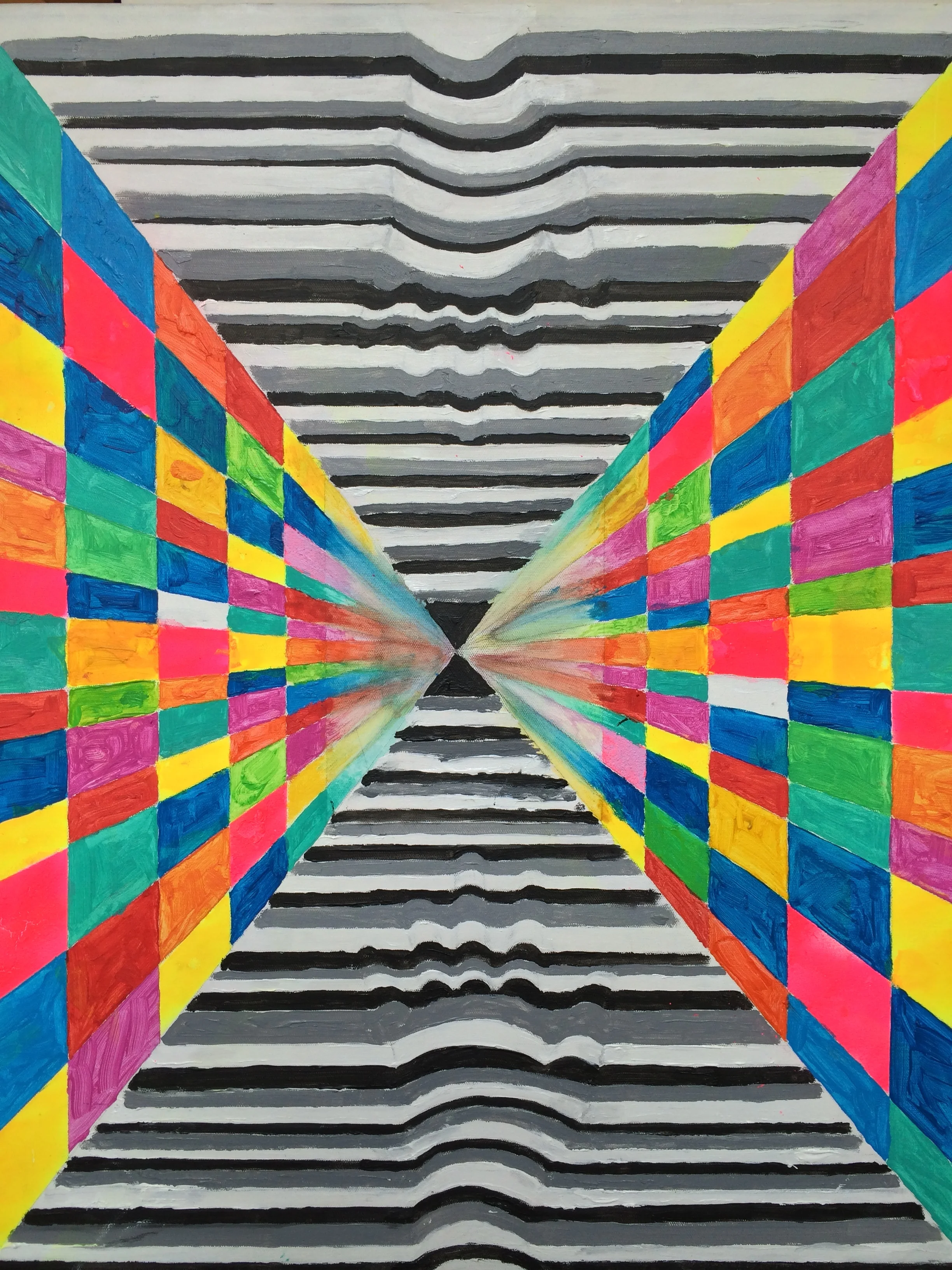 Falling (spray paint) - Alex Lee