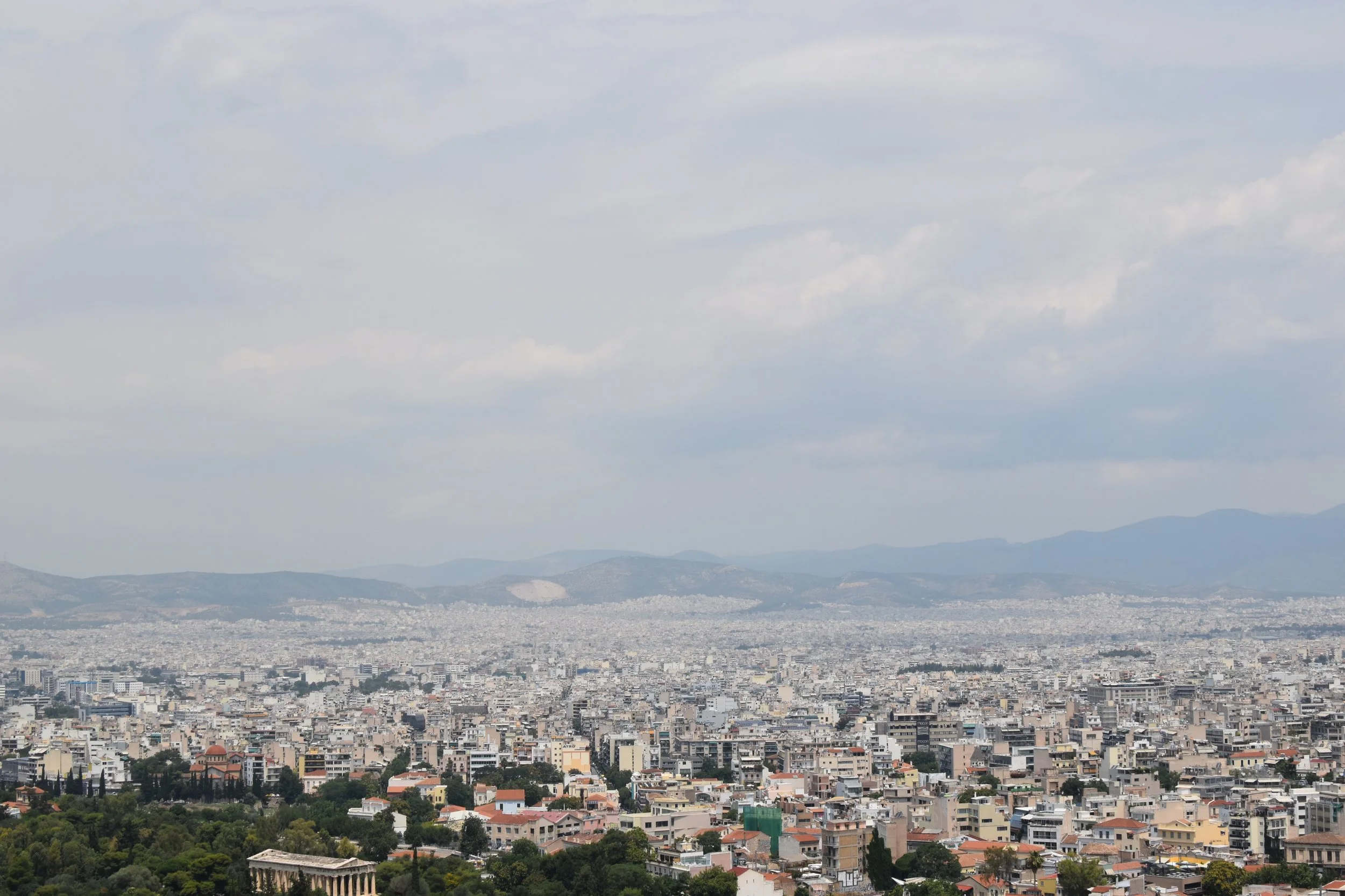Clouds Over Athens - Klara Kuemmerle