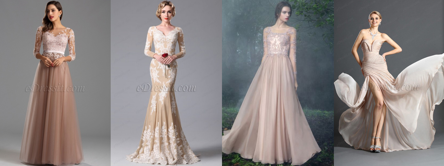 EDRESSIT.COM - These gowns is available from eDressIt.com. I've personally seen each and they are all STUNNING. Here on their Best Sellers list you'll find a stunning variety of fabulous rainbow colored gowns.