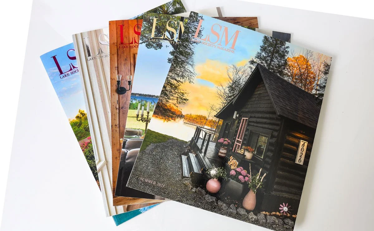 Sheba Concept & Design layout and design of Lake Society Magazine