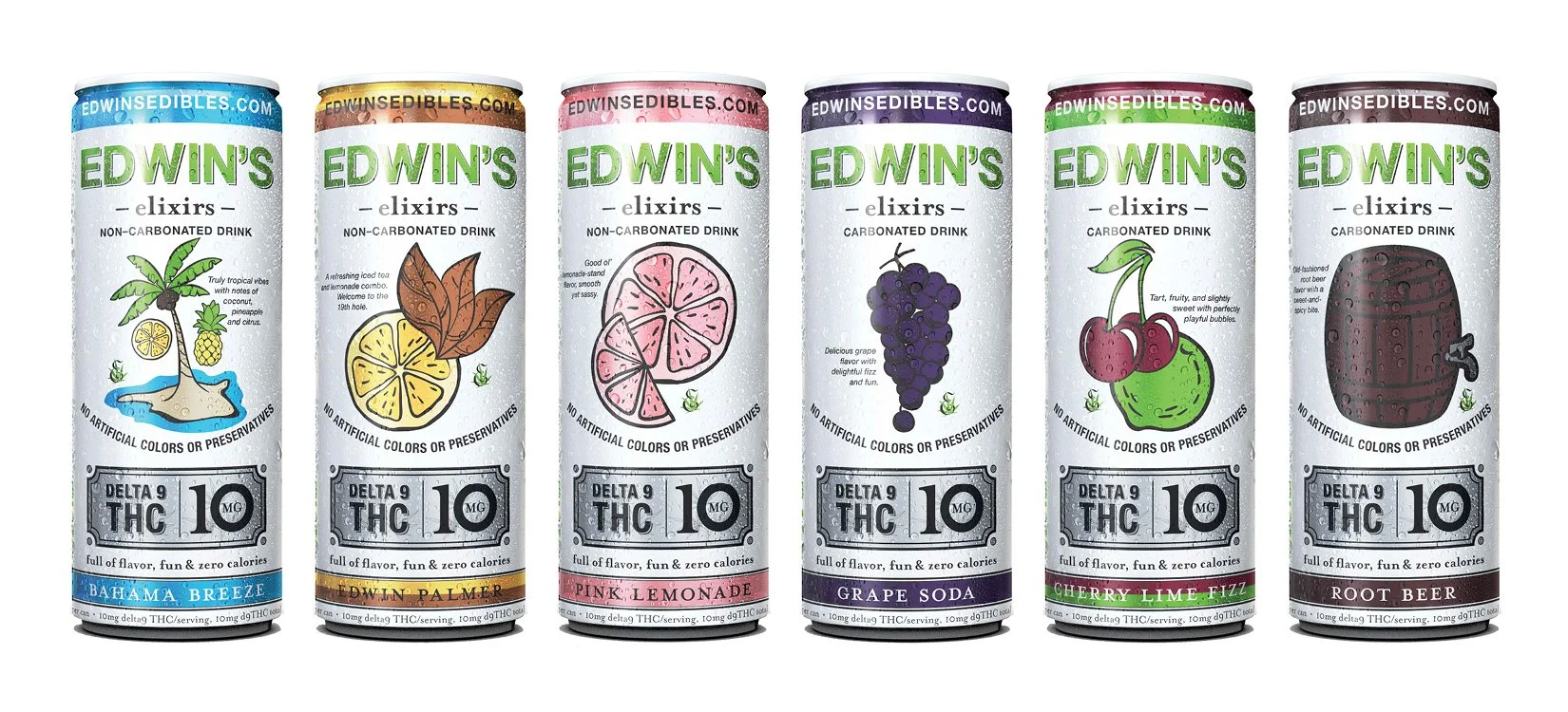 Sheba Concept & Design Packaging Can Designs for Edwin's Edibles & Elixirs