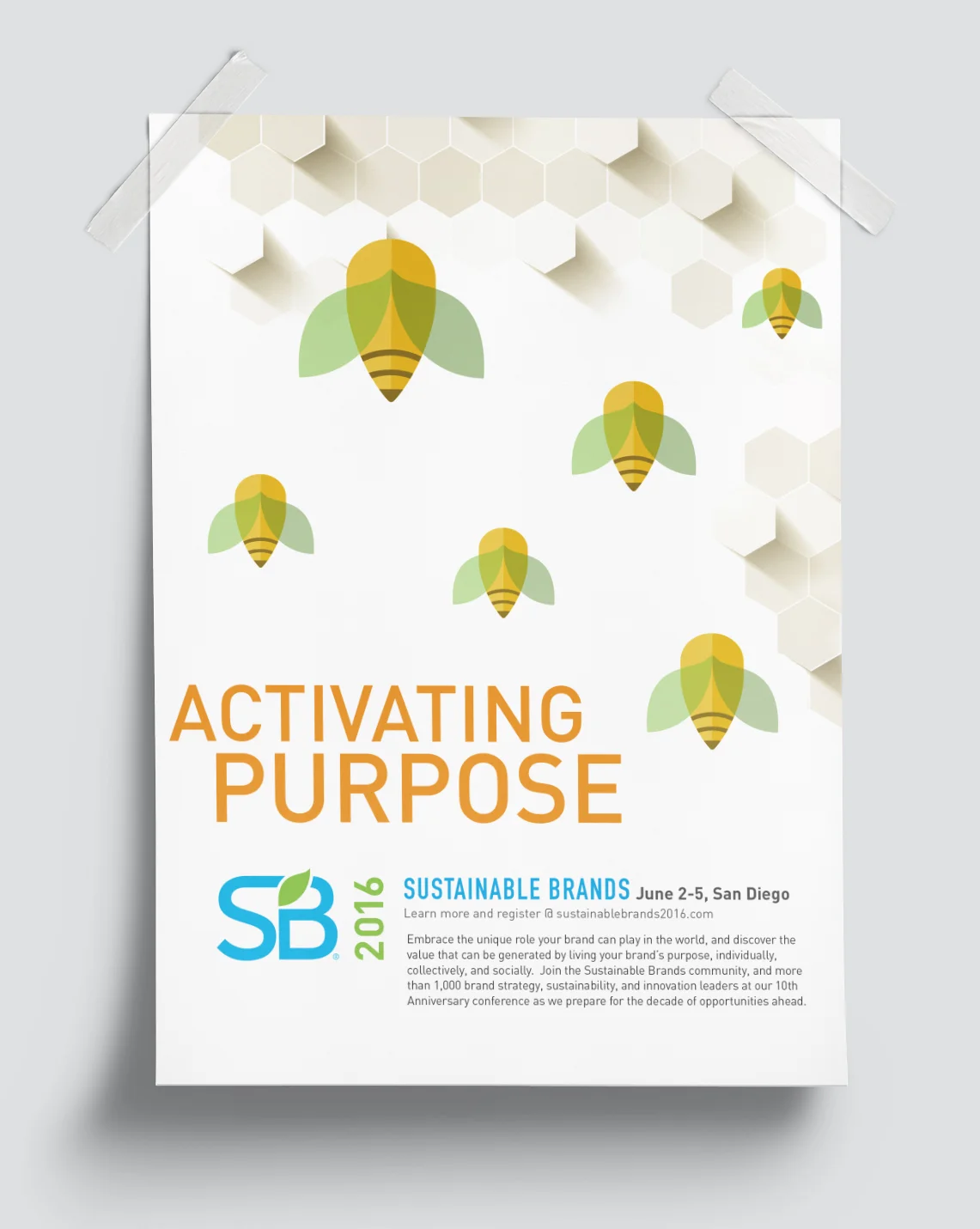 SB16 Activating Purpose poster / Client: Sustainable Brands (unused) / Agency: Citizen Group