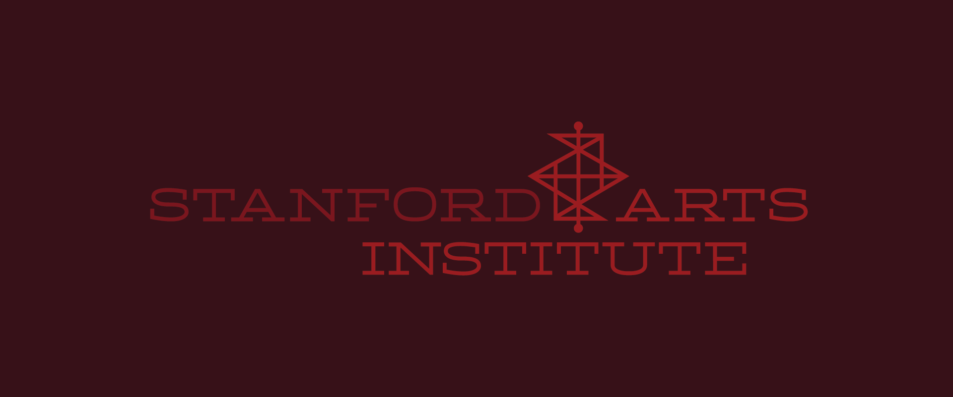 Stanford Arts Institute rebrand, unused direction / Agency: Chen Design Associates / 2013