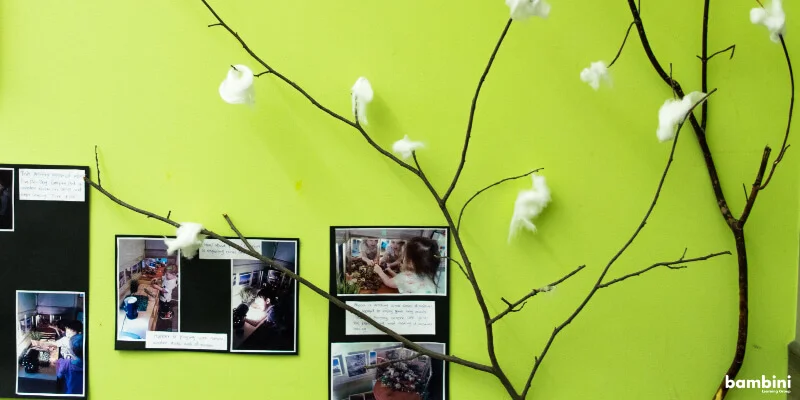 Documentation of the children’s learning can be found throughout the program spaces.