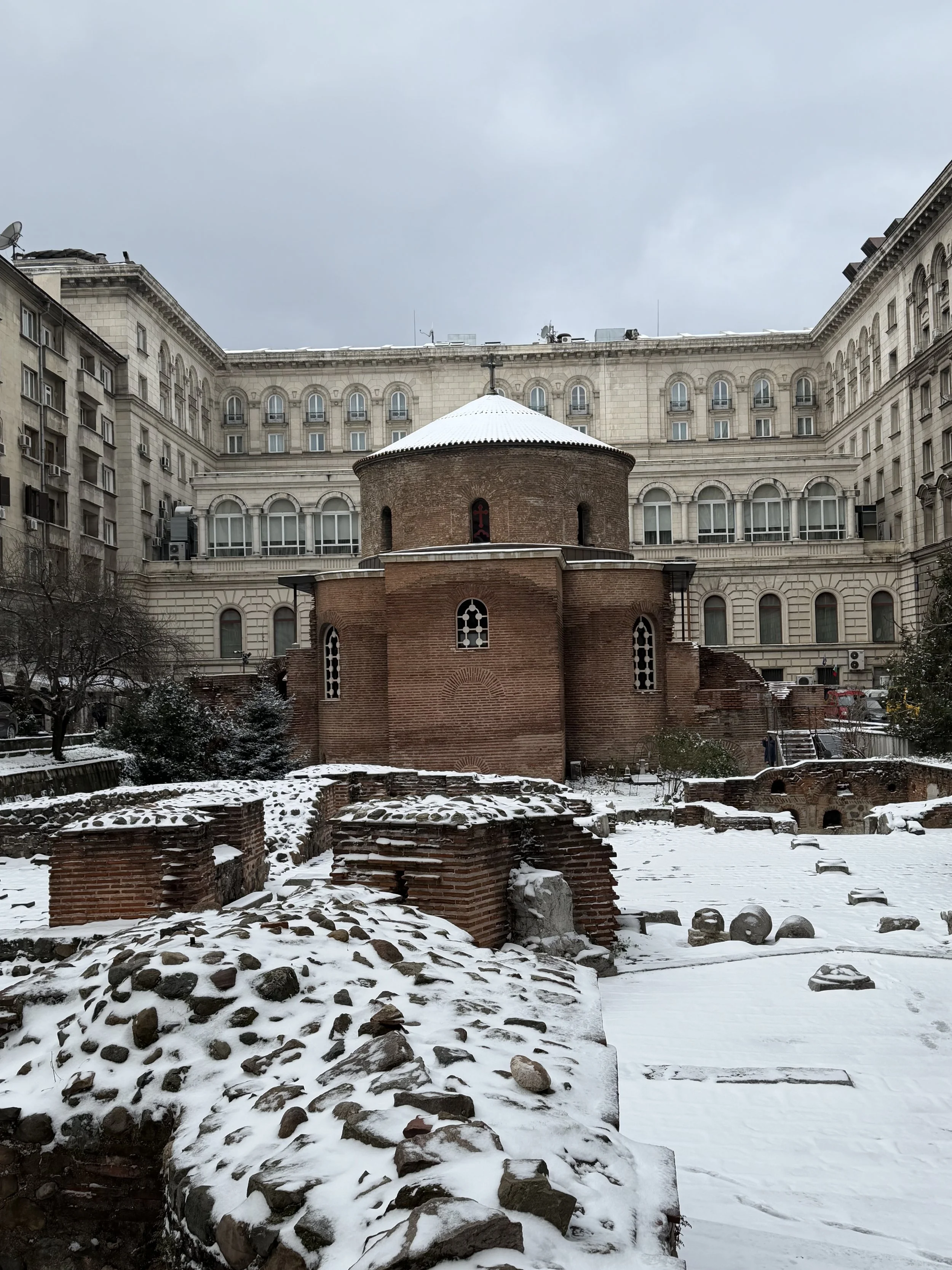 Oldest church in Bulgaria over ruins of Turkish baths