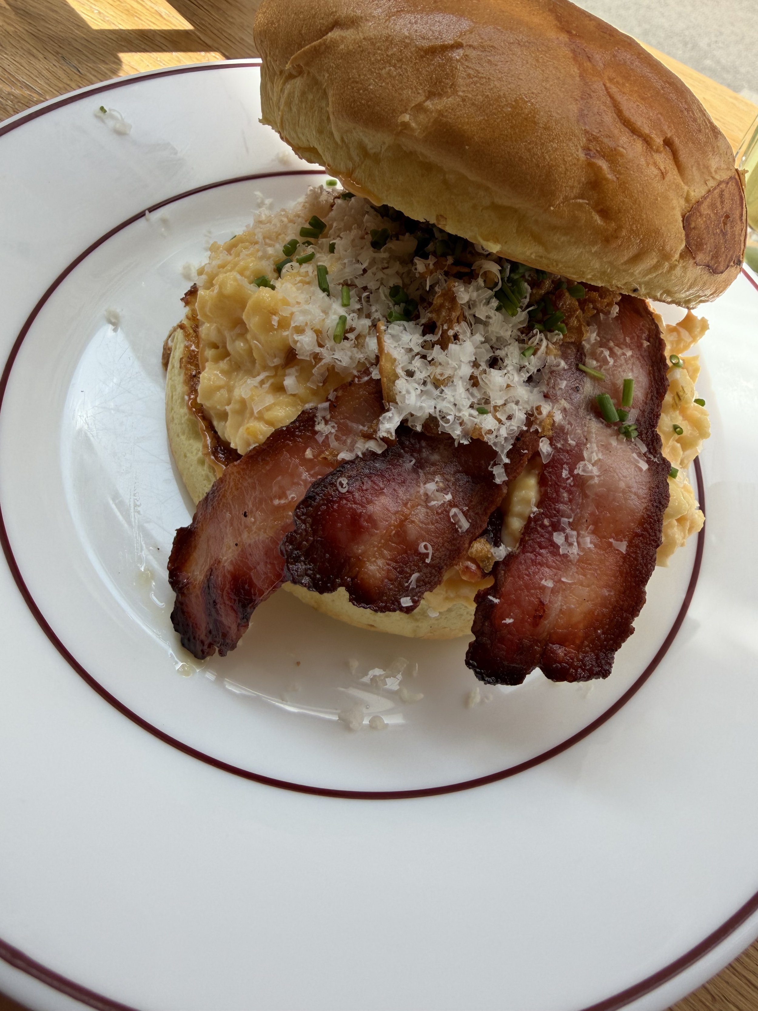 Bacon egg and cheese Miliki cafe