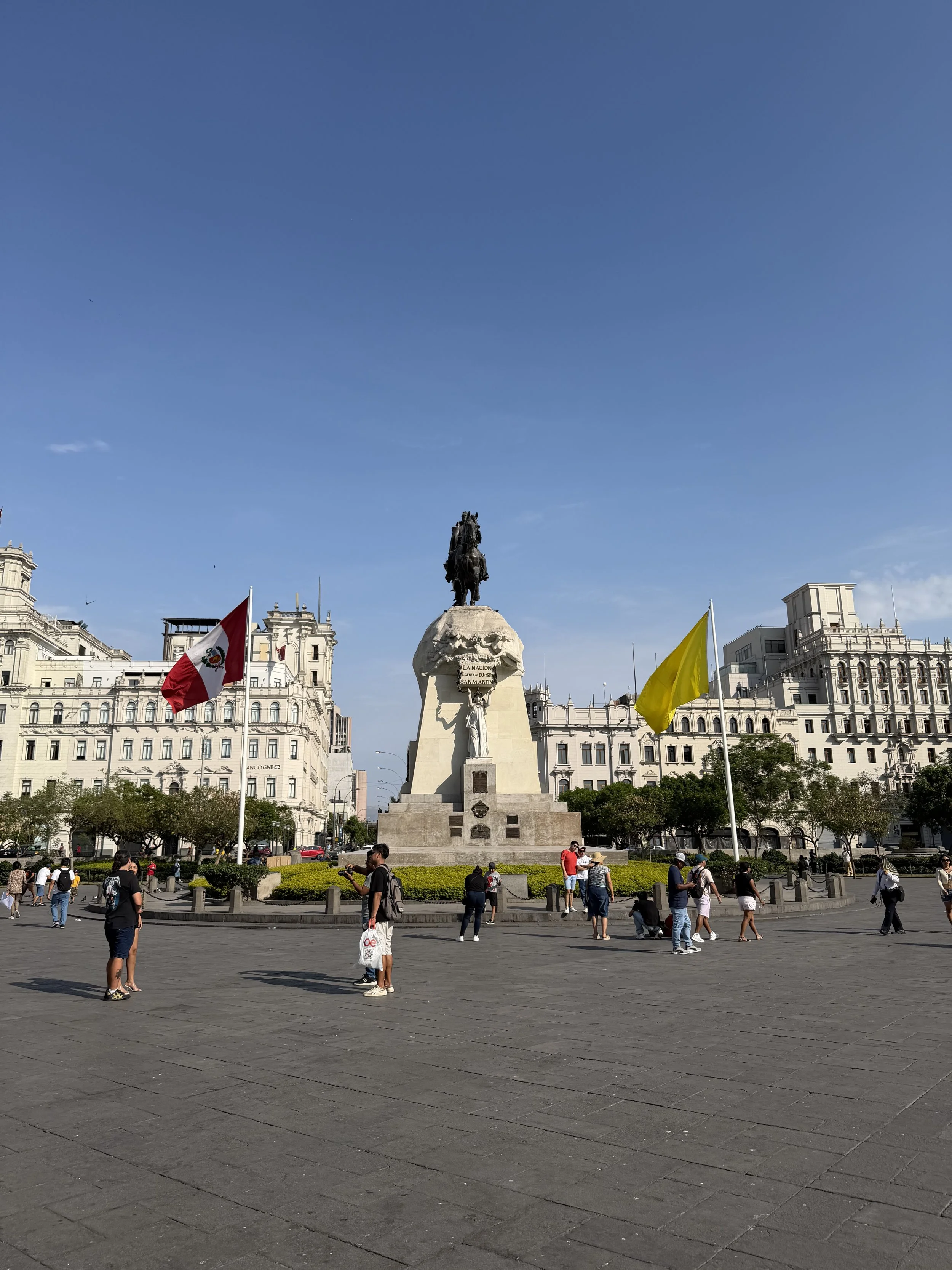 Plaza San Martin in Lima Peru