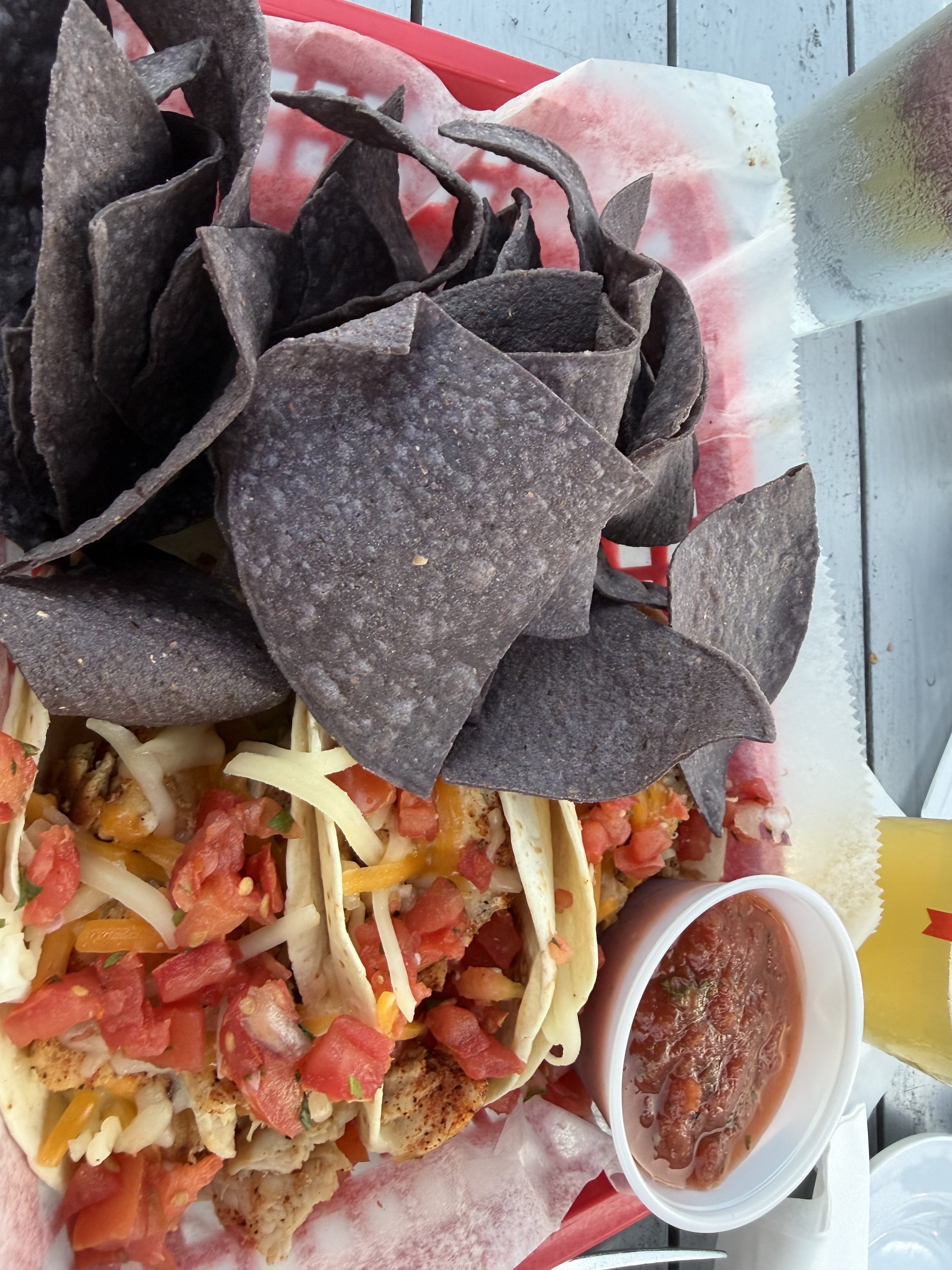 Fish tacos from Fish House Grill in Wilmington NC