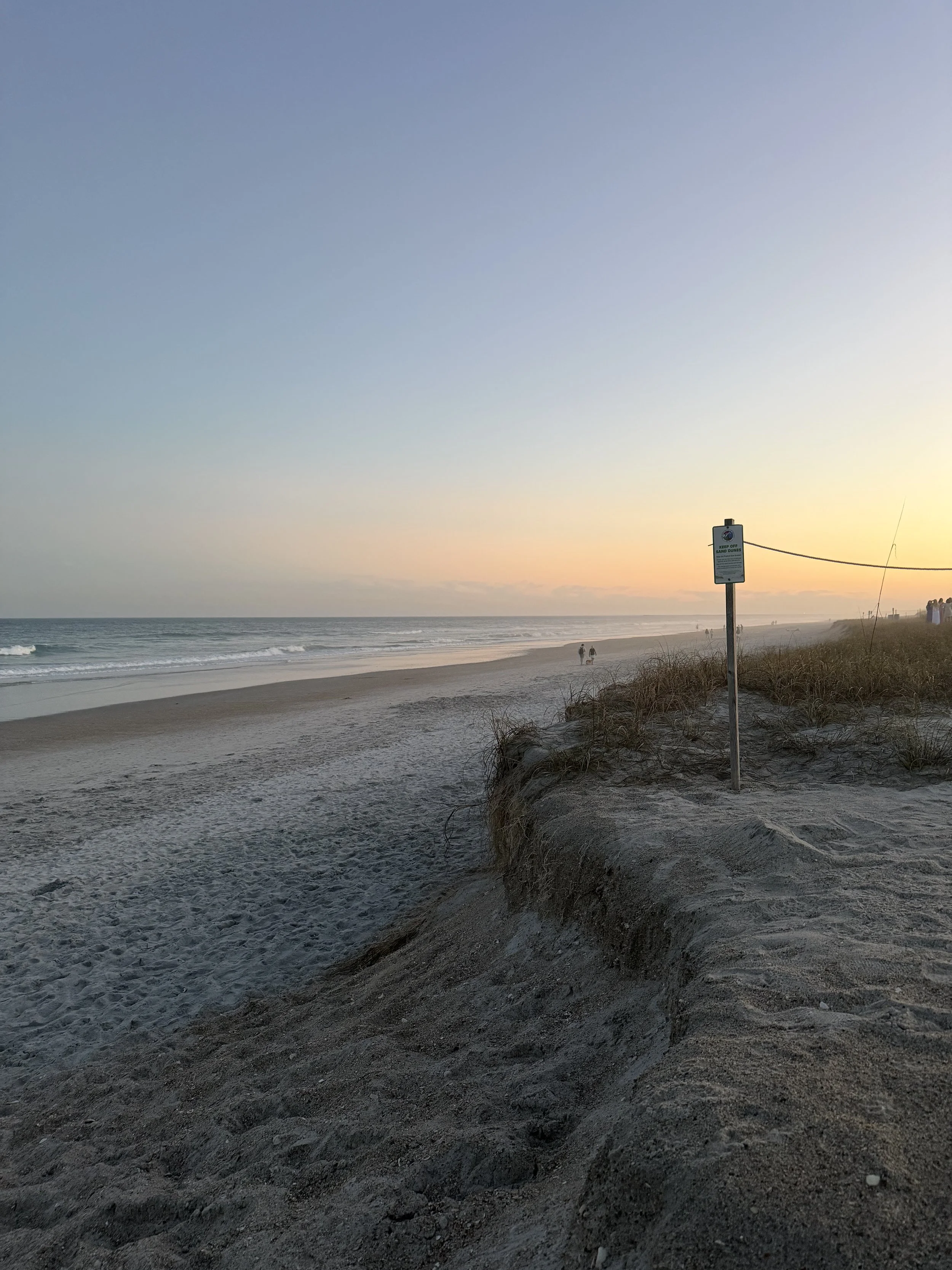 Beach sunset in Wilmington North Carolina