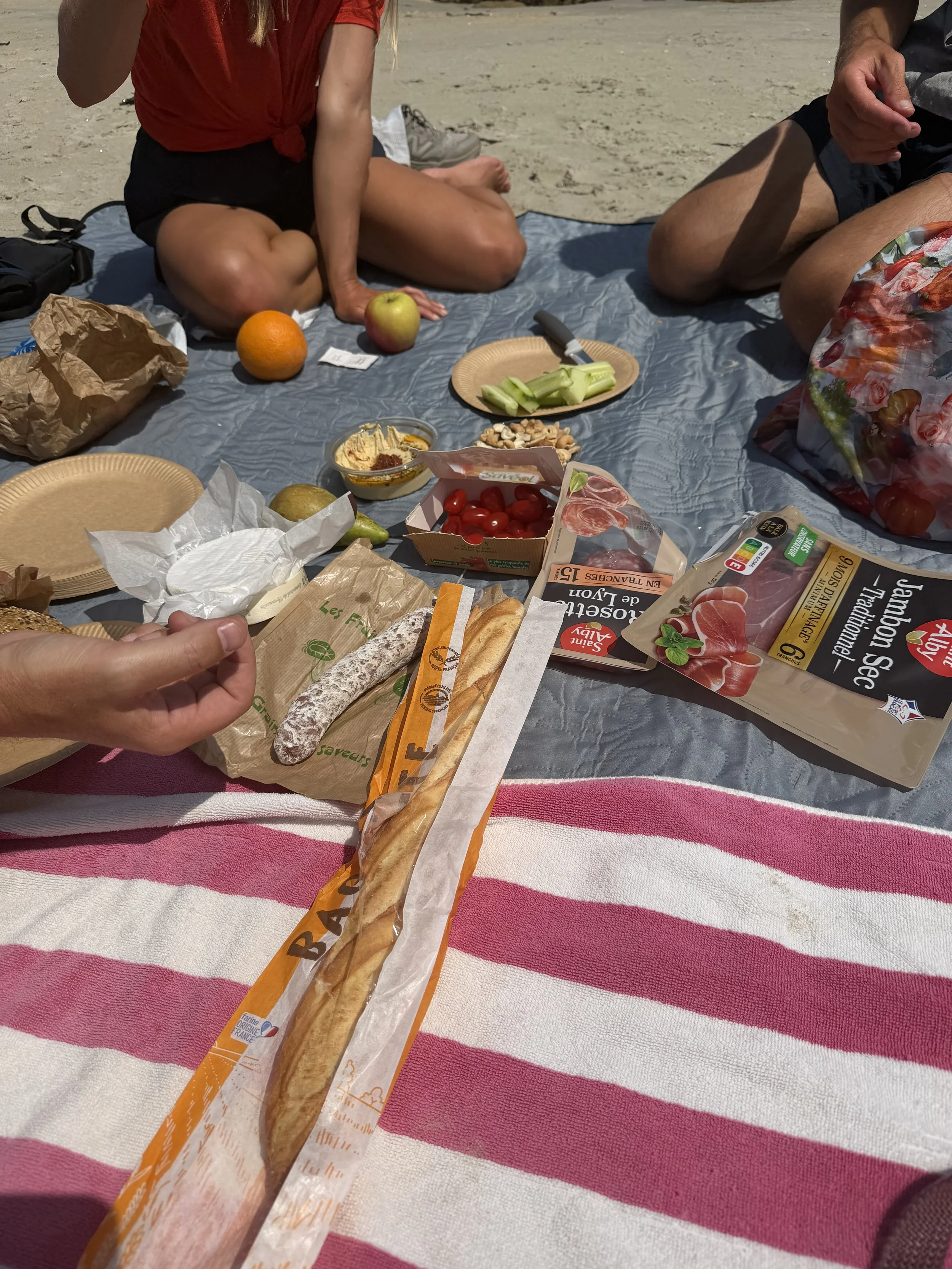 Beach picnic France