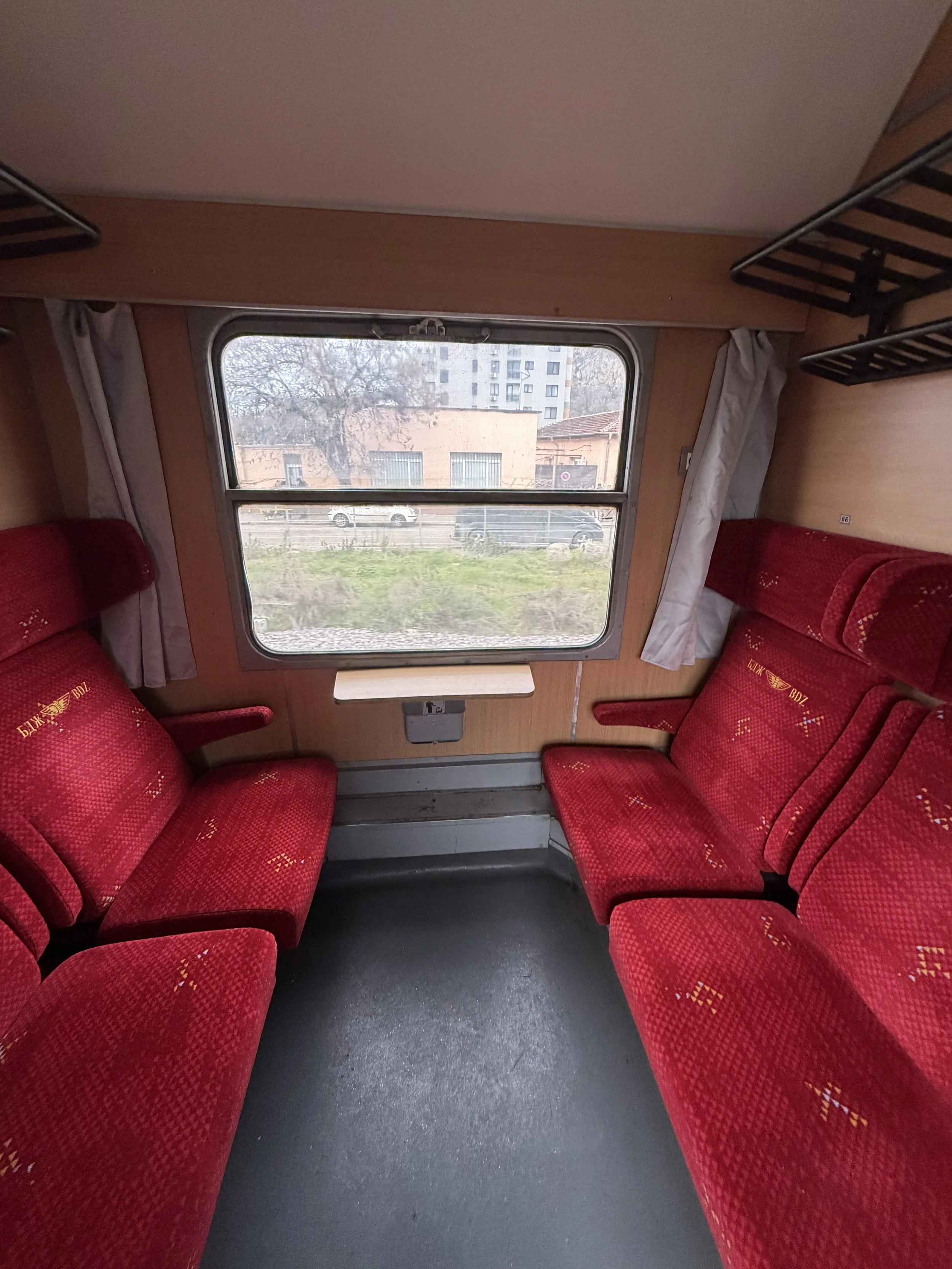 First class train car in Bulgaria