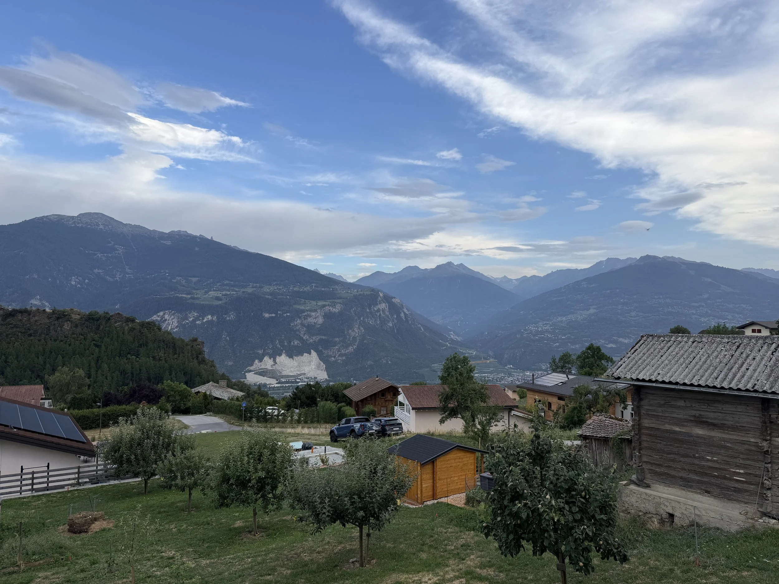 View of swiss alps