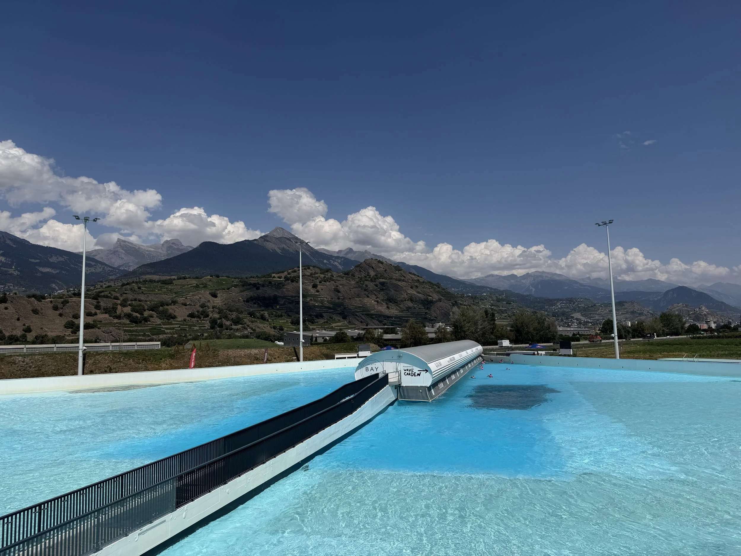 Alaia bay wave pool in Switzerland