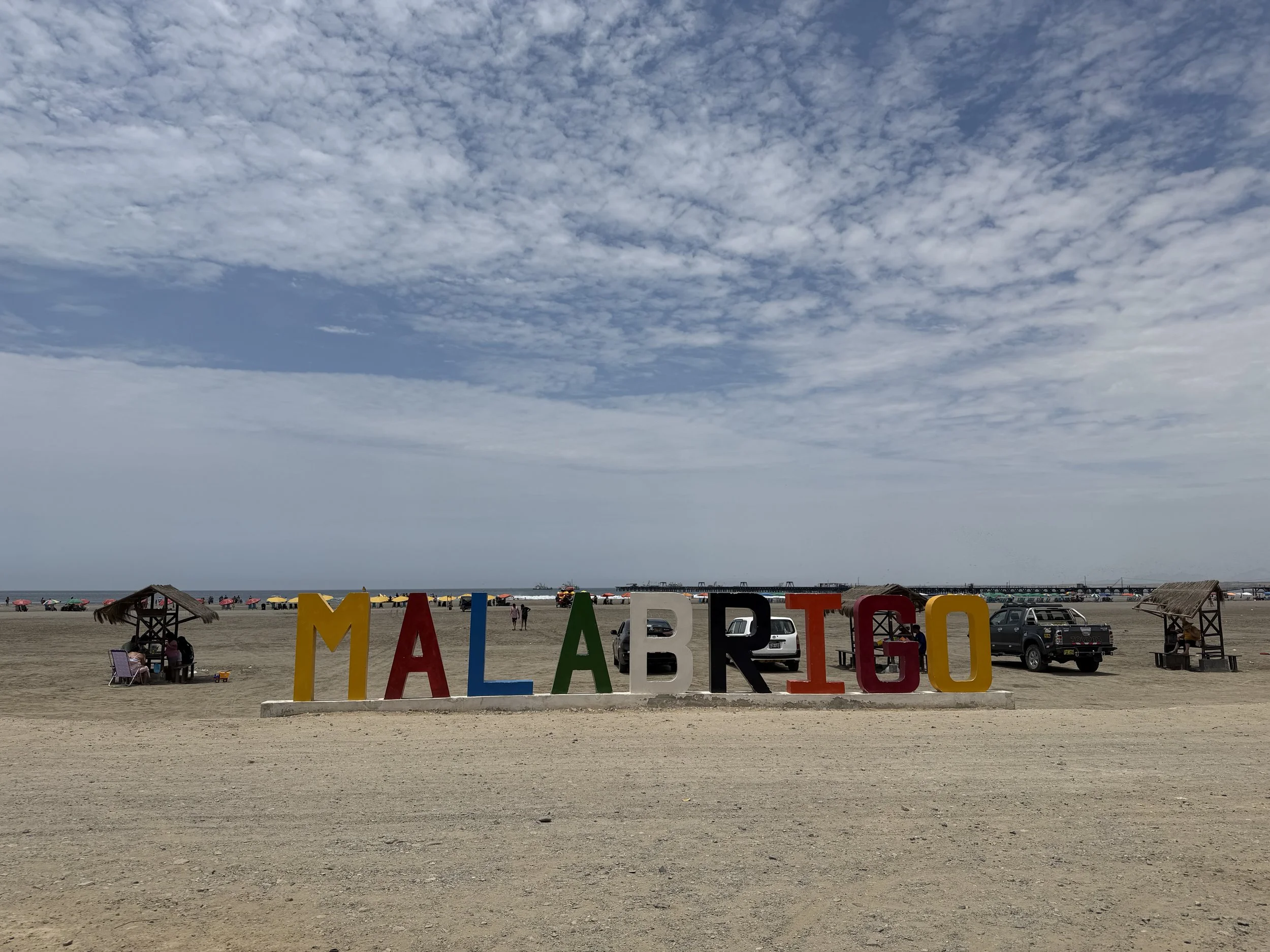 Malabrigo sign in Peru