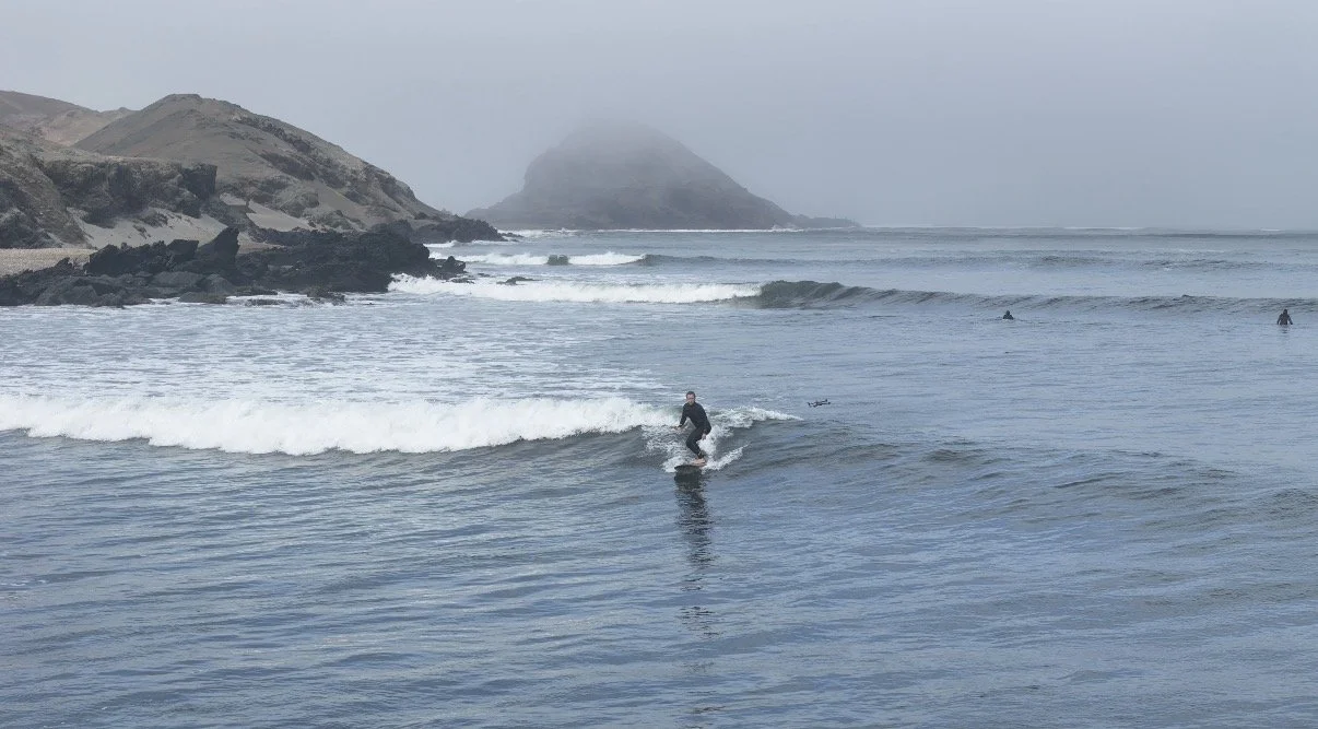 Surfing in Chicama Peru