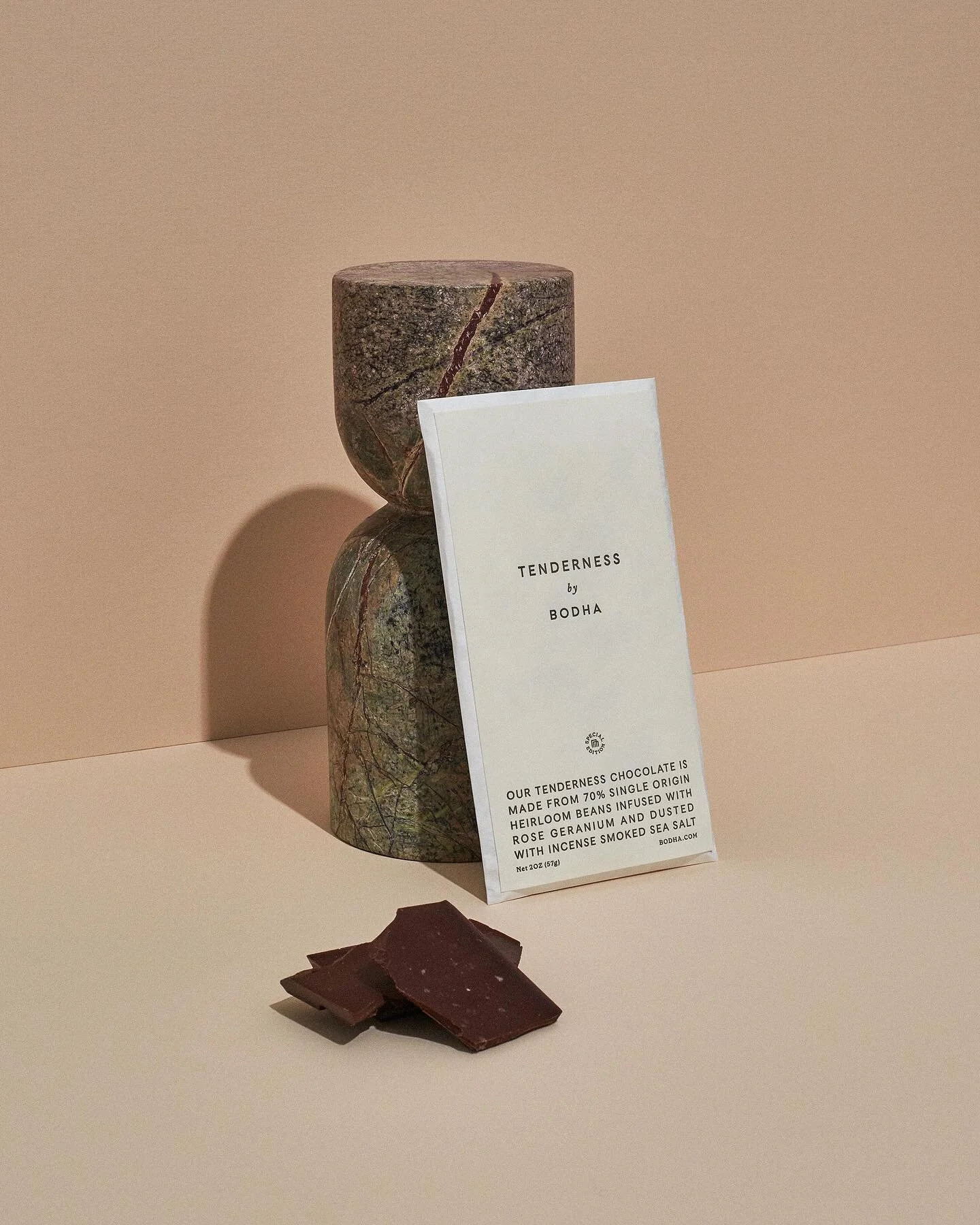 Packaging some sensory chocolate therapy for @bodha Thanks to @casual_letterpress for the letterpress labels and master salt smoker @alexashbaugh Available at Bodha.com