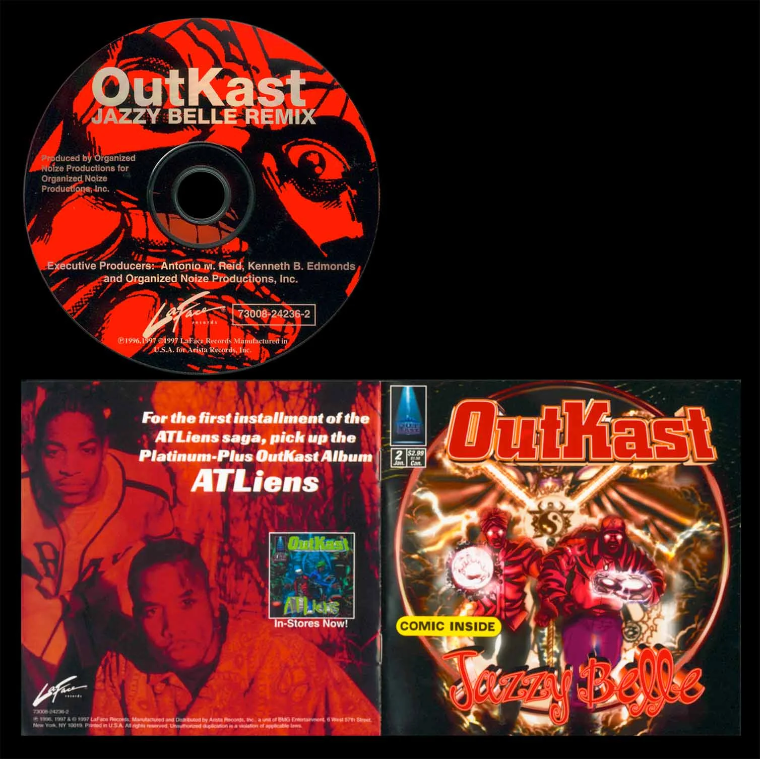 Designed single album cover / CD / Comic Book / for Grammy Award Winning Artist OutKast.