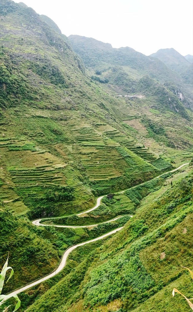 The winding roads of the Hà Giang loop.