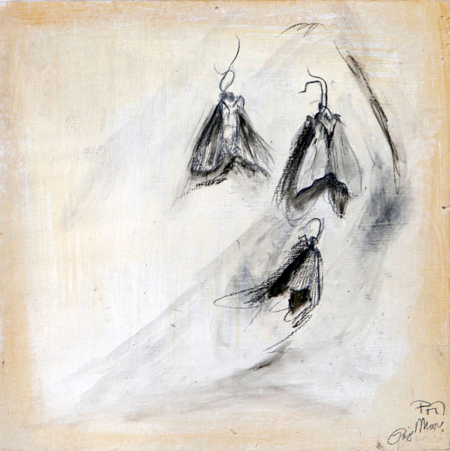 Sketch of moth found on the floor: Paige Moore
